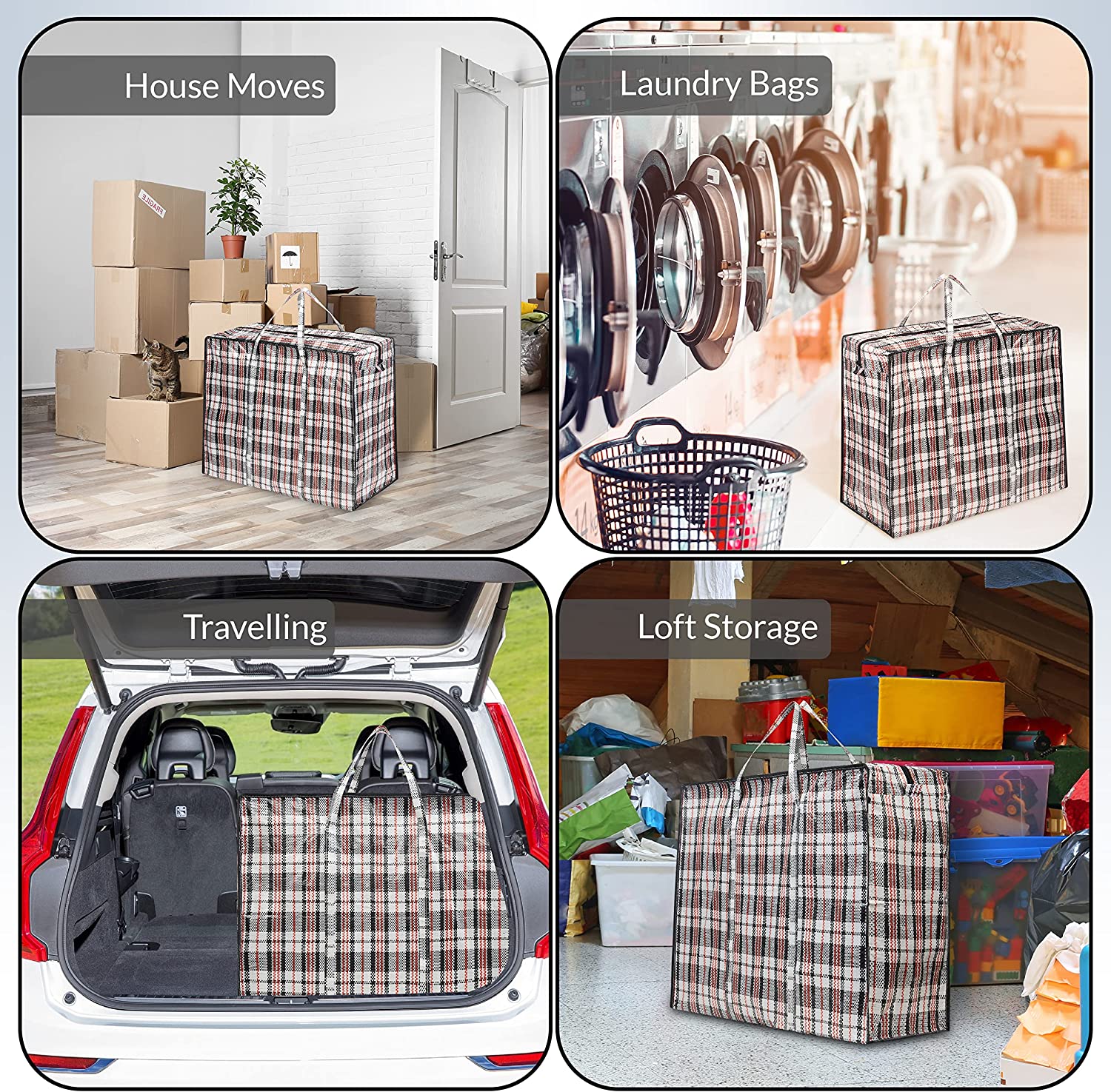 get-trend-sac-rangement-nylon-zip-lot-de-2-grande-taille image 6
