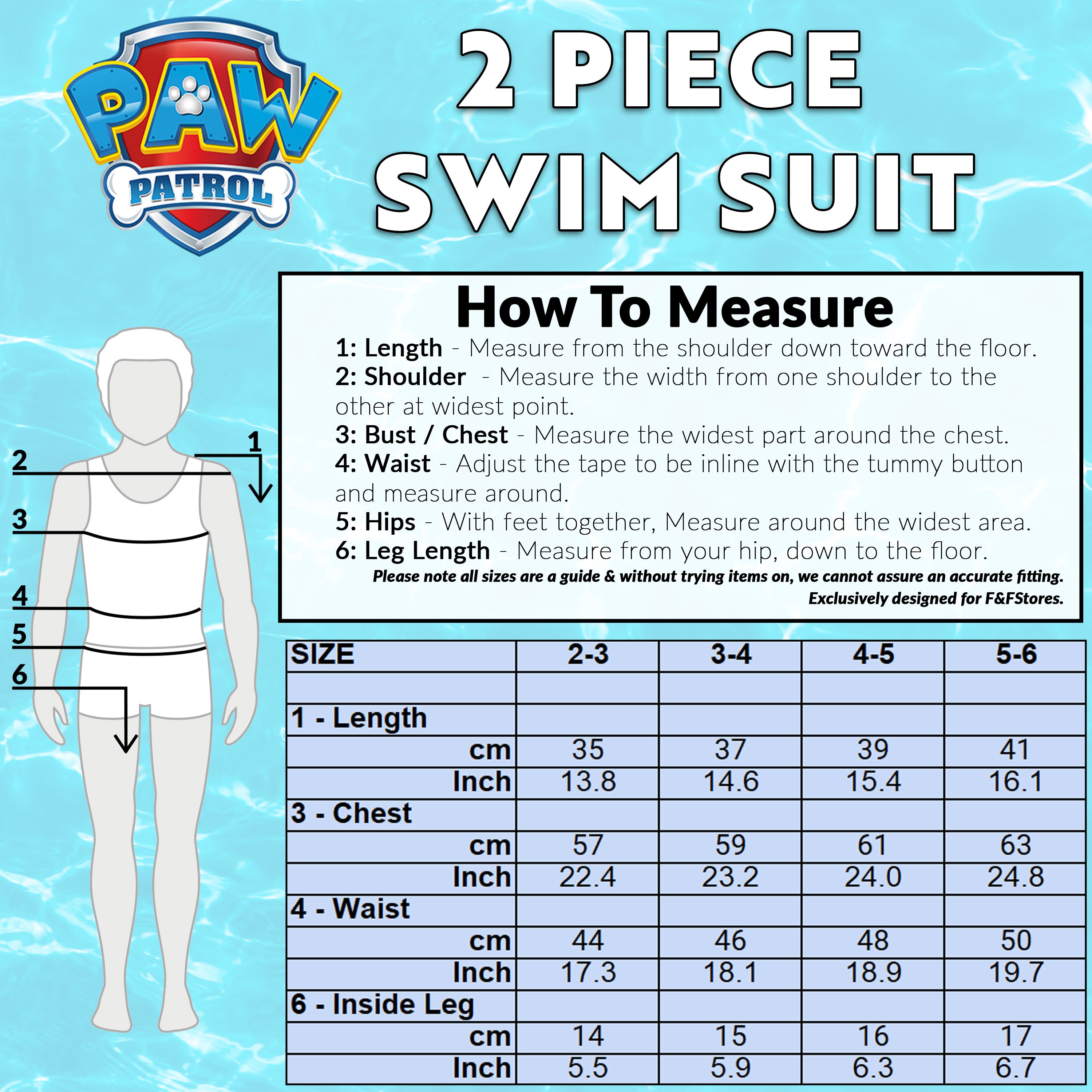 paw-patrol-maillot-bain-gar-on-2-pi-ces-manches-mi-longues image 6