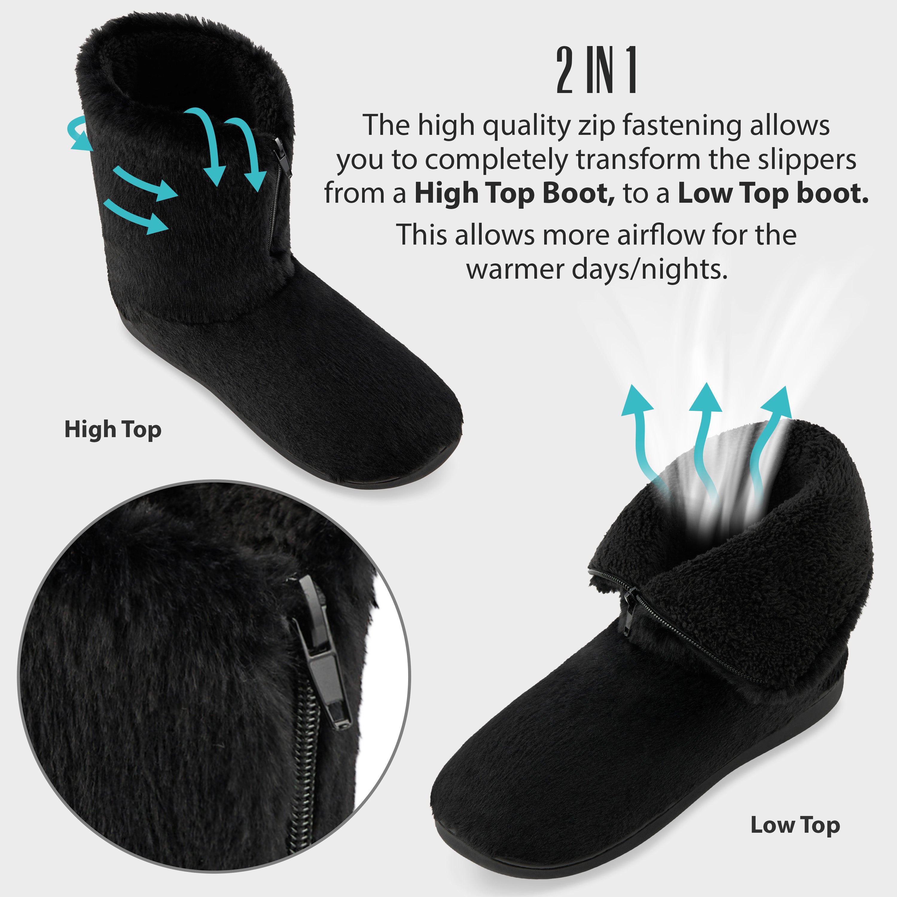 get-trend-citycomfort-bottines-pantoufles-femme-noir-fourr-es image 4
