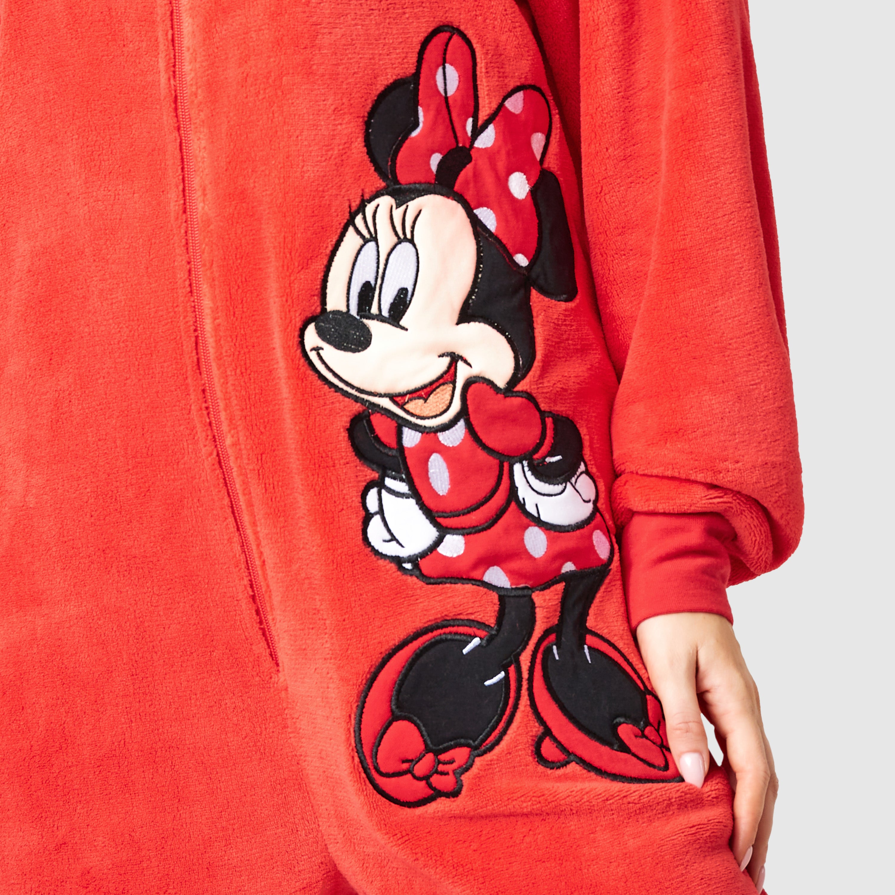 disney-minnie-combinaison-pyjama-femme-pilou-pilou-capuche-s-2xl image 5