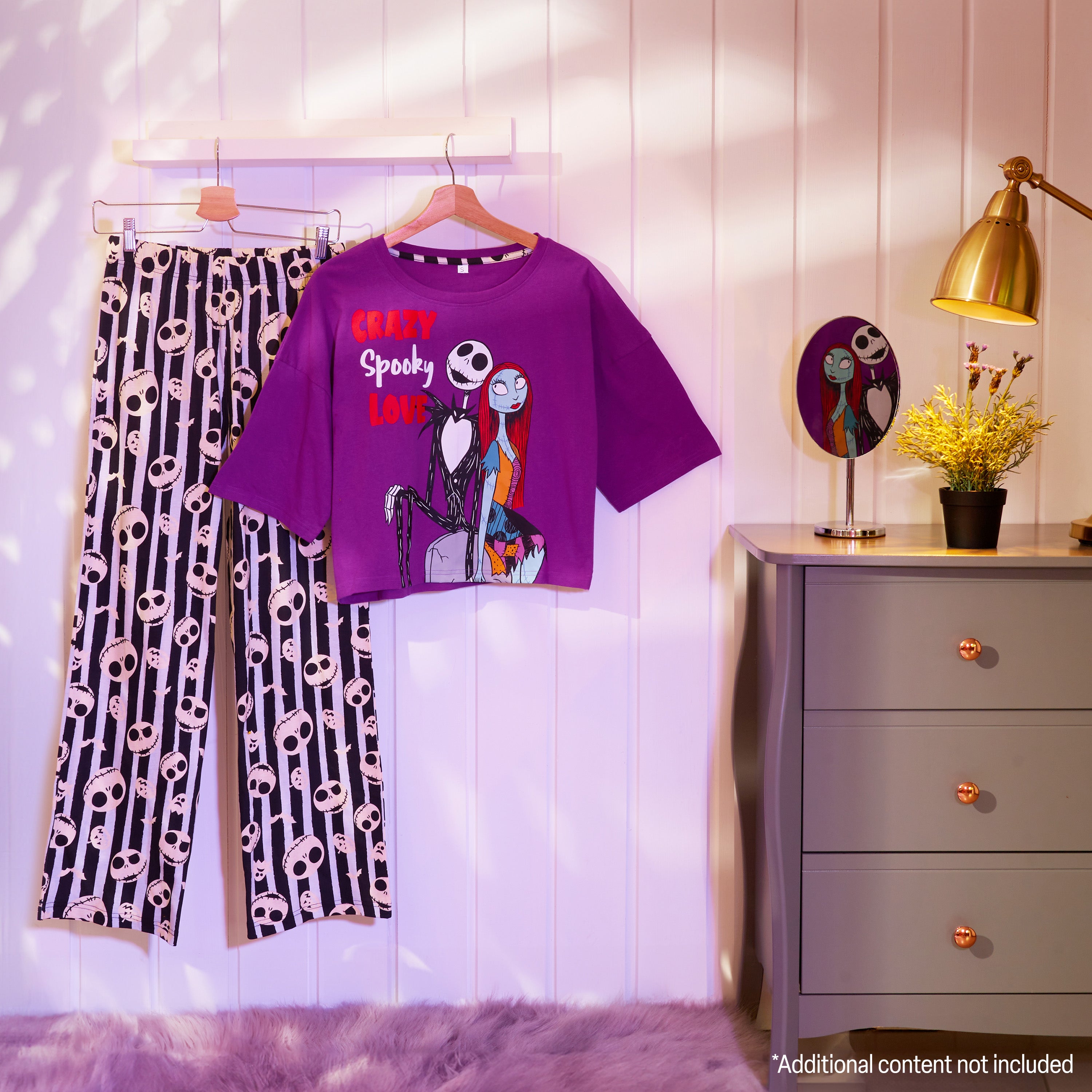 disney-pyjama-femme-long-coton-2-pi-ces-d-tente image 2