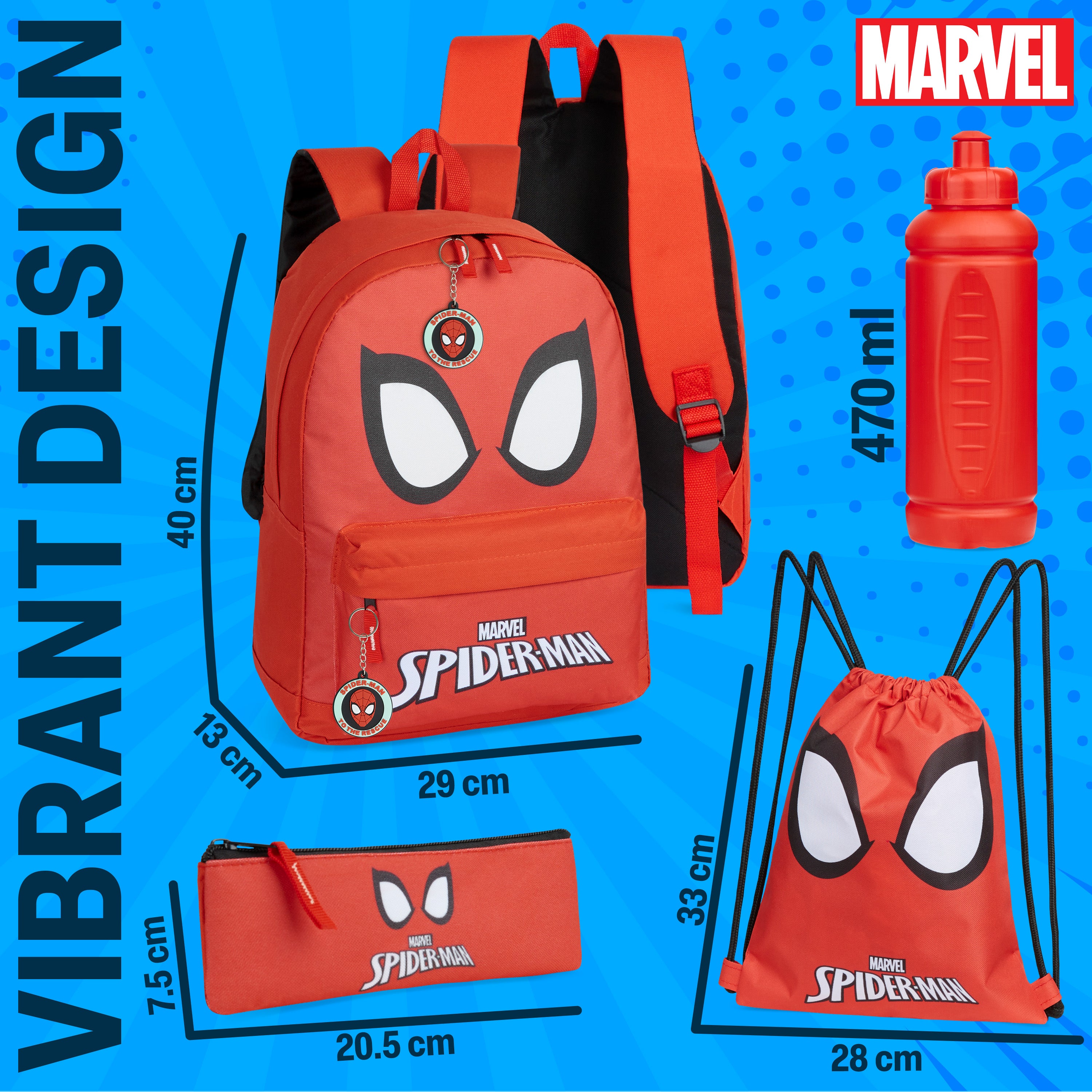 marvel-cartable-cole-5-pi-ces-sac-dos-gar-on-gourde image 5