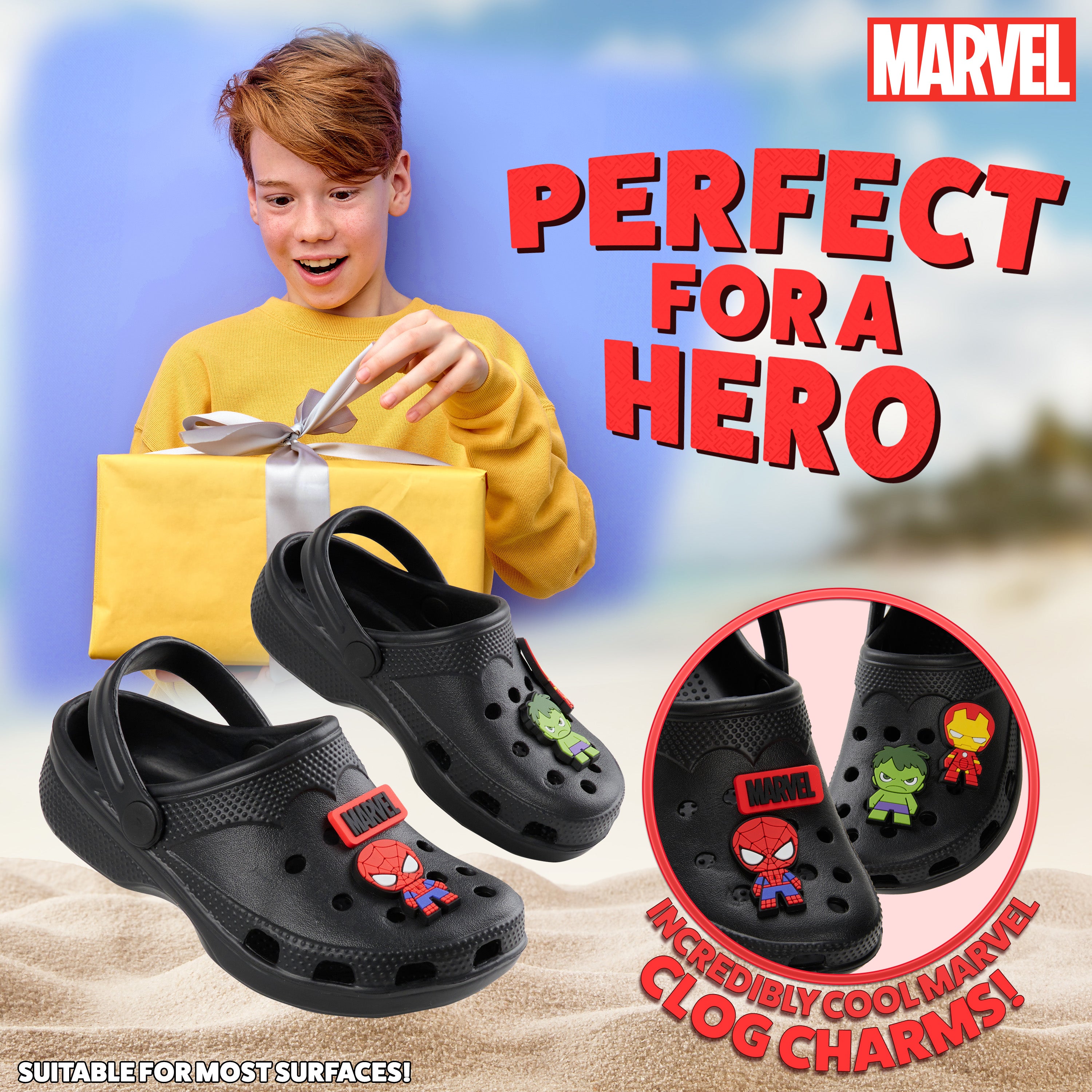 marvel-spiderman-sabots-garcon-noir-charms-10-uk-2-uk image 3