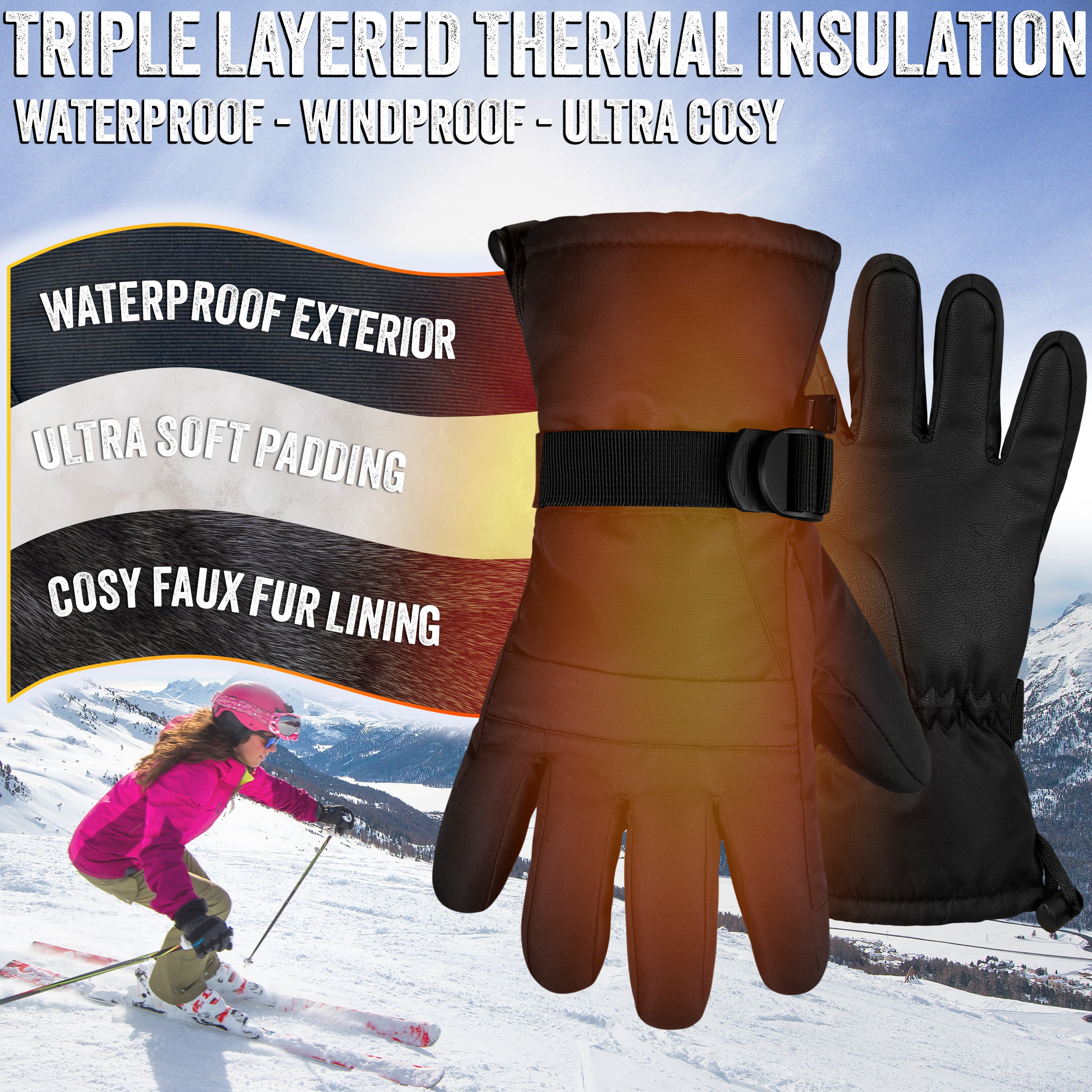 citycomfort-women-gants-de-ski-femme-noir-polaire-tactile image 6
