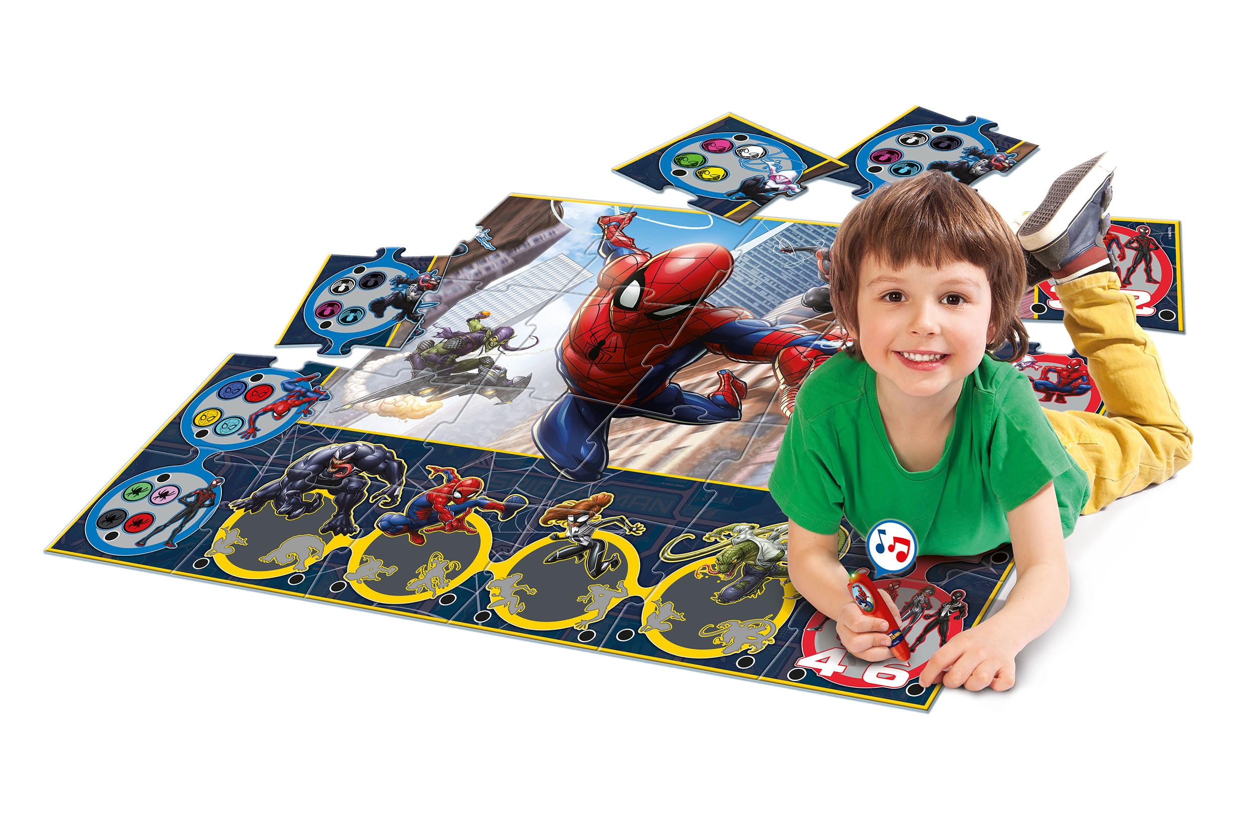 marvel-spiderman-tapis-puzzle-24-pi-ces-stylo-3-ans image 2