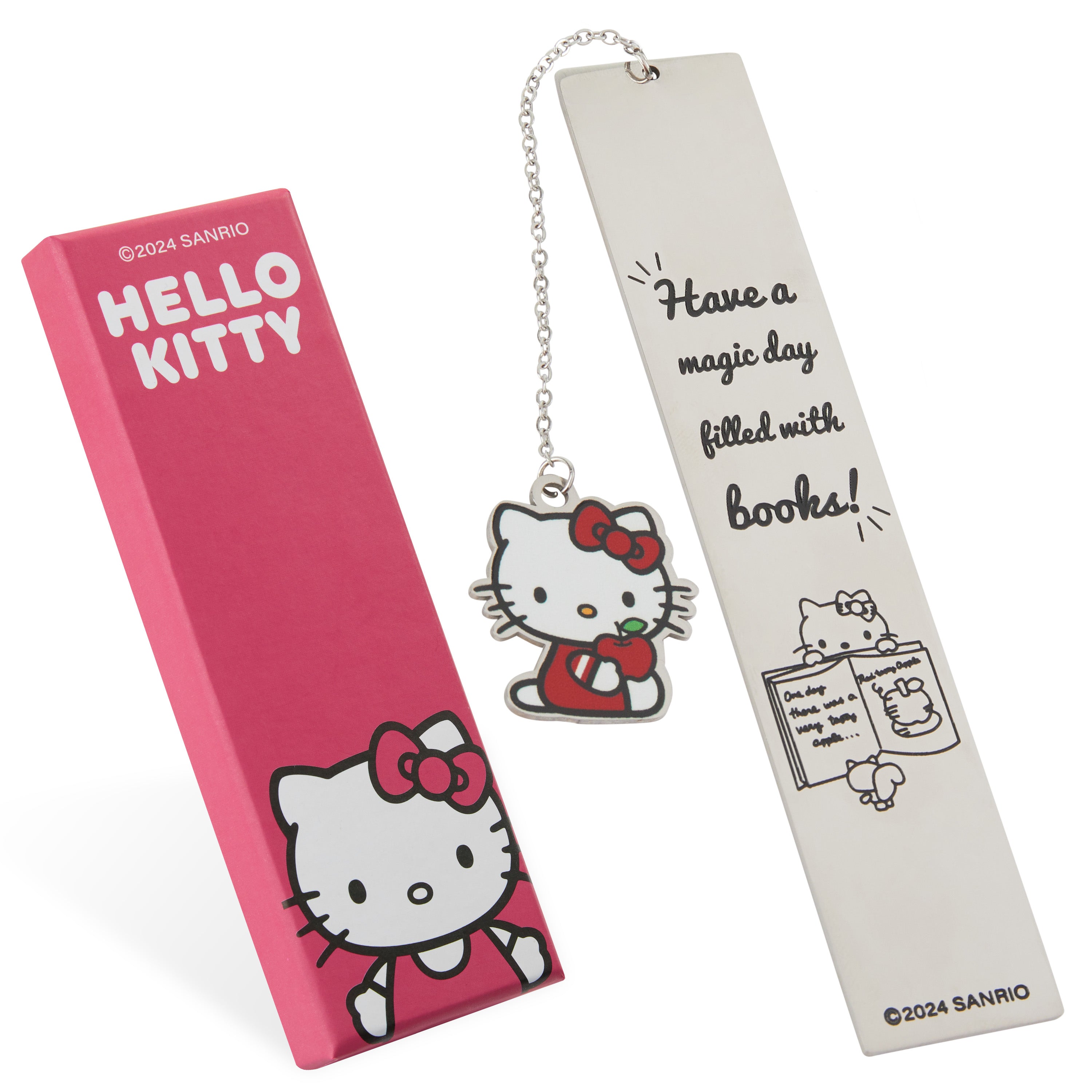 hello-kitty-marque-page-m-tal-avec-breloque-cadeau image 1