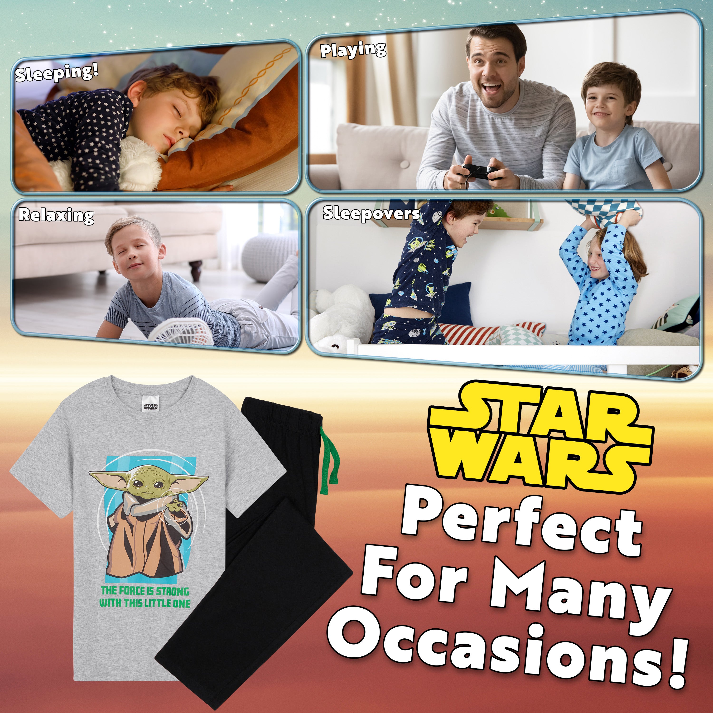 disney-mandalorian-baby-yoda-pyjama-gar-on-coton-7-14-ans image 4