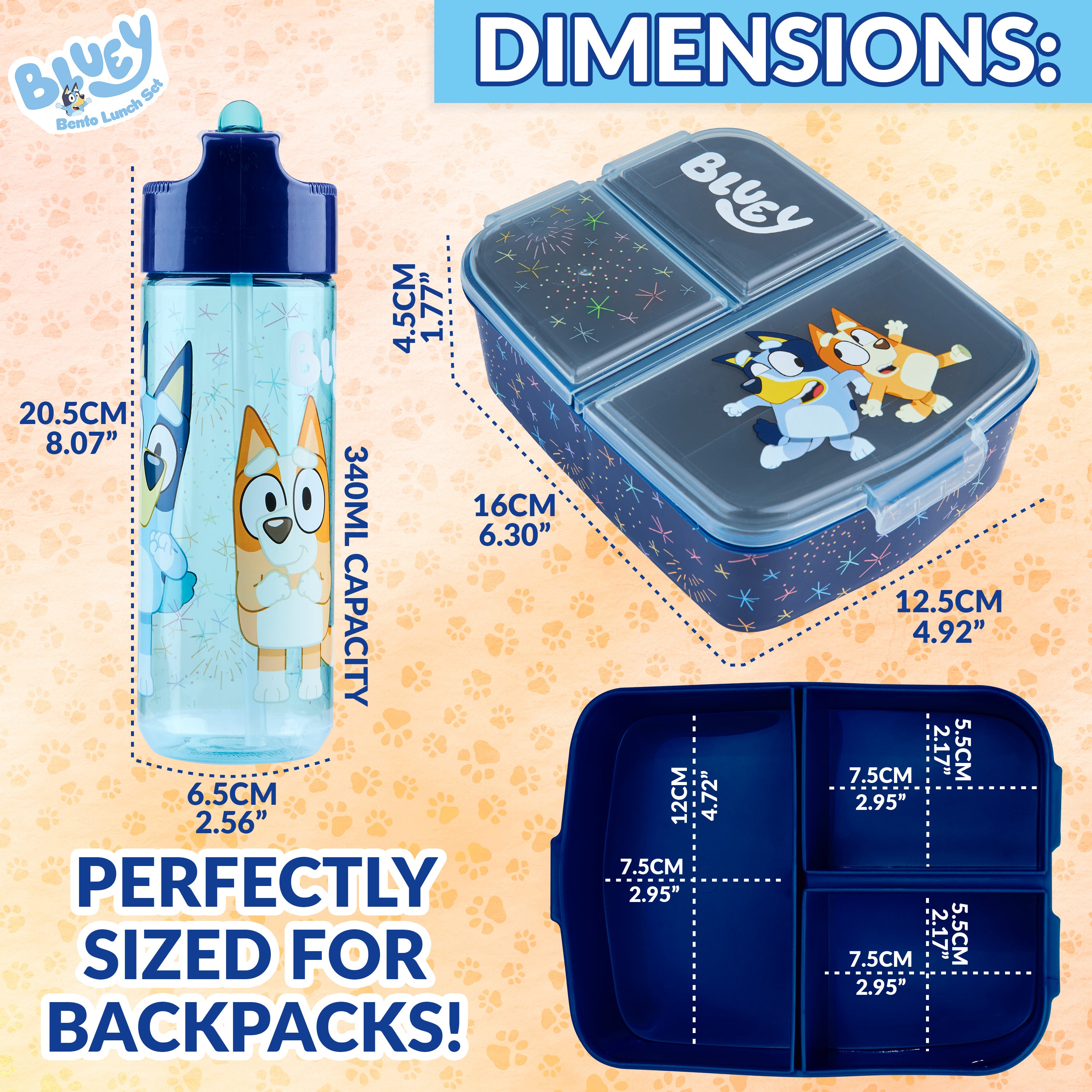bluey-lunch-box-compartiments-gourde-340-ml-enfant image 6