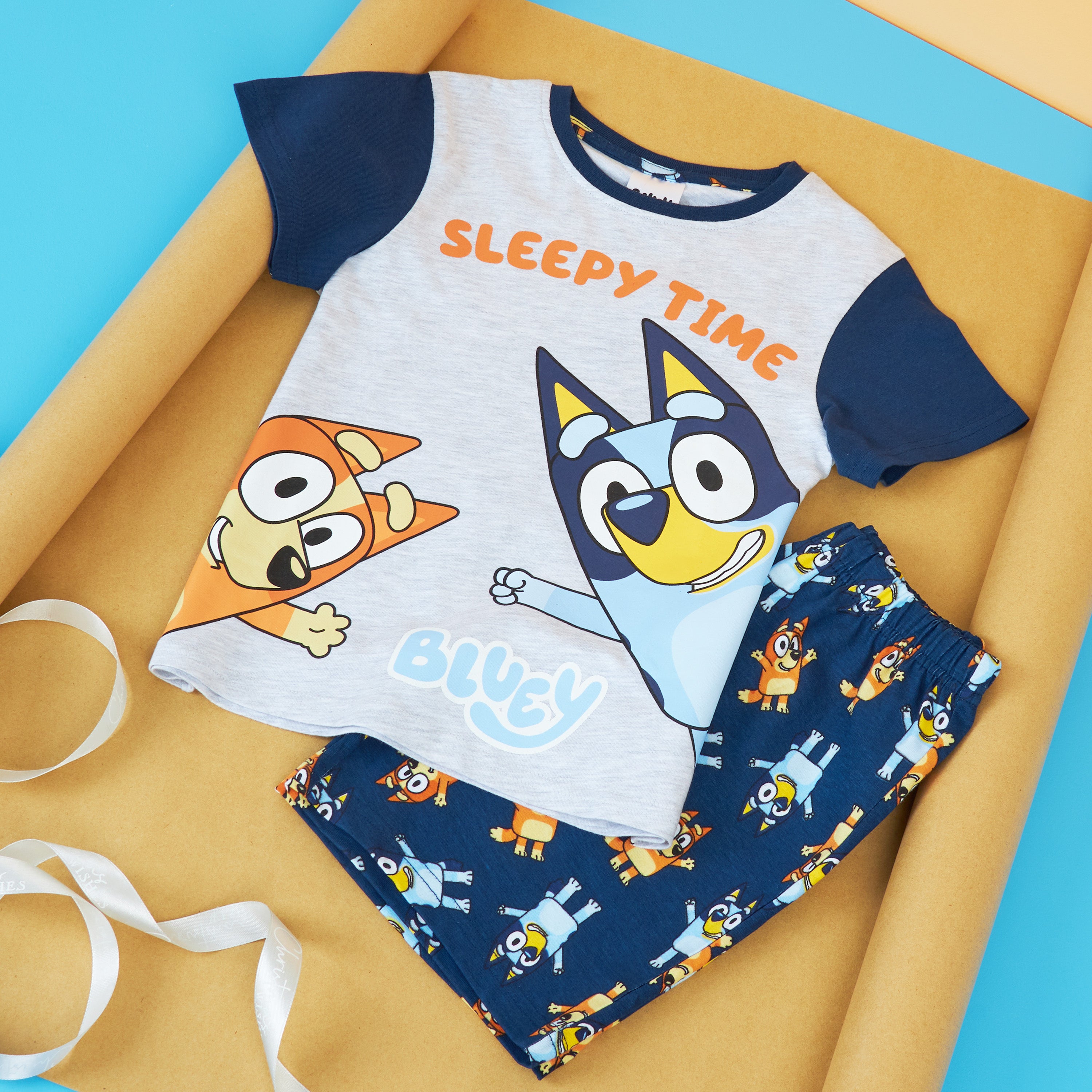 bluey-pyjama-enfant-t-shirt-short-2-3-ans-coton image 2