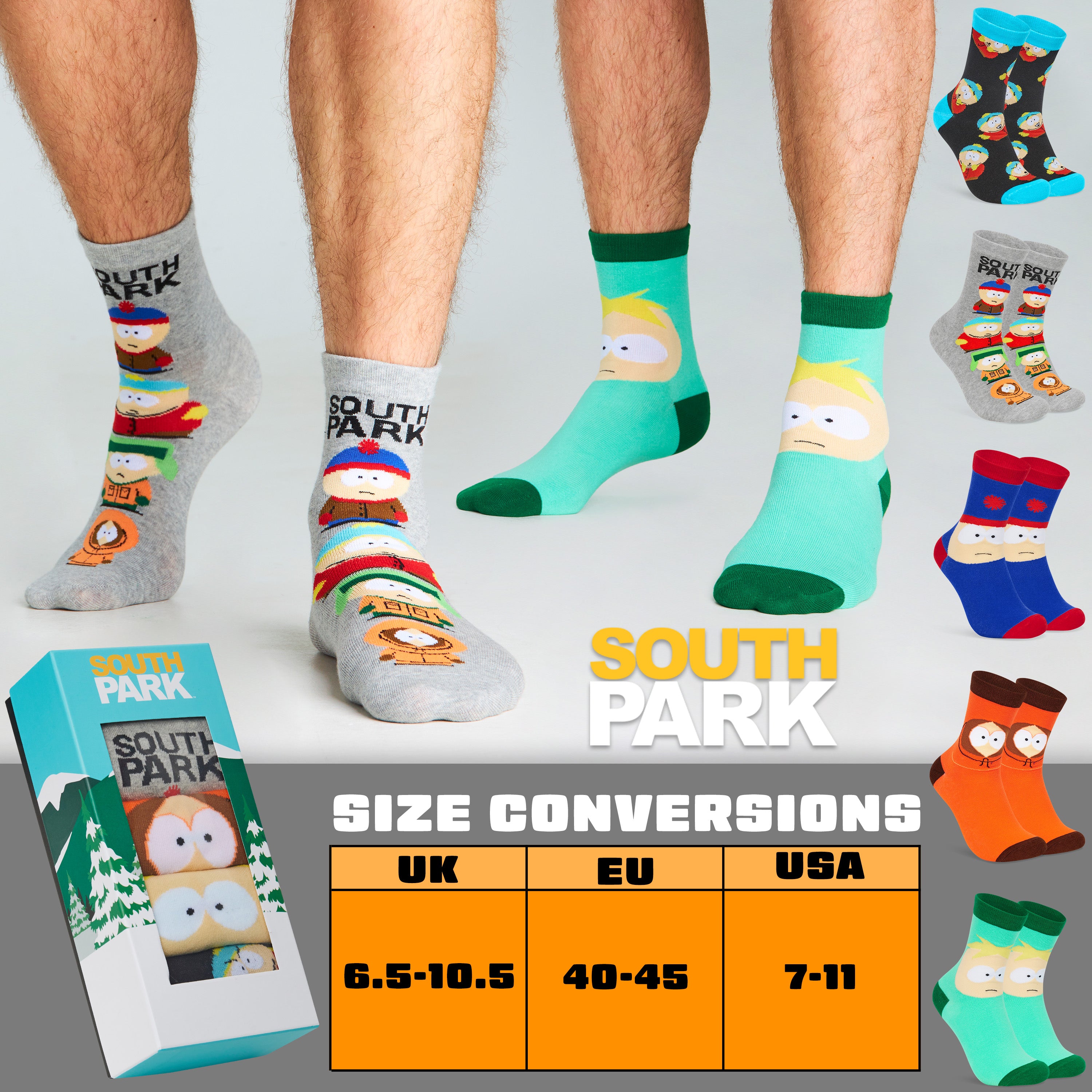 south-park-chaussettes-homme-coton-mi-mollet-lot-5 image 7