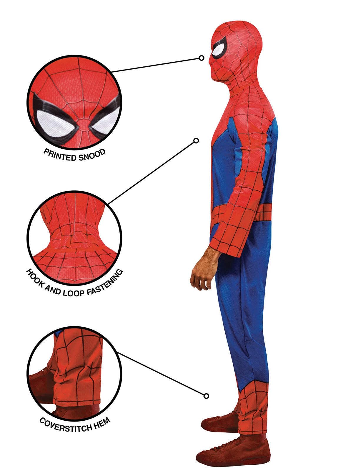 marvel-costumes-spiderman-classique-costume-homme-taille-l image 4