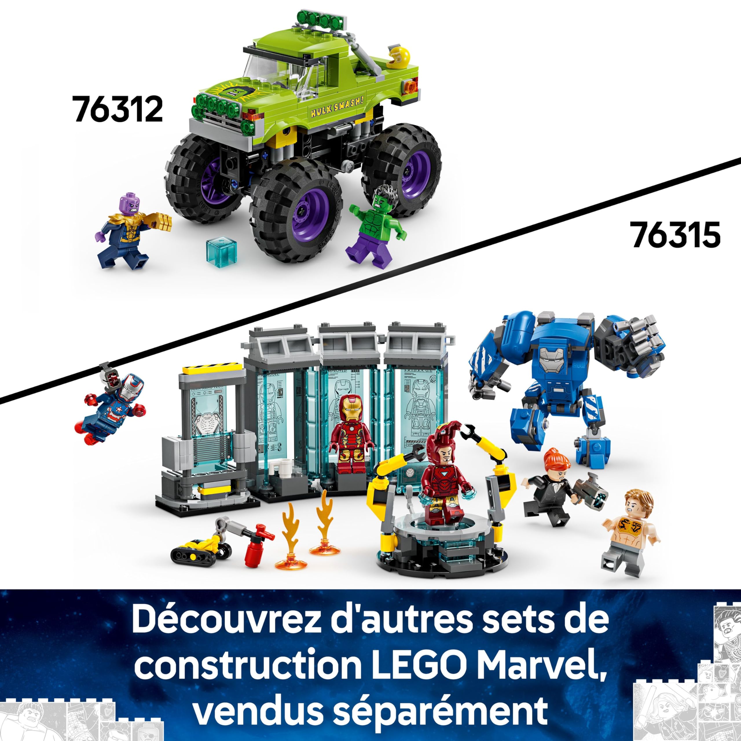 lego-marvel-76312-tout-terrain-hulk-contre-thanos-231-pi-ces image 7