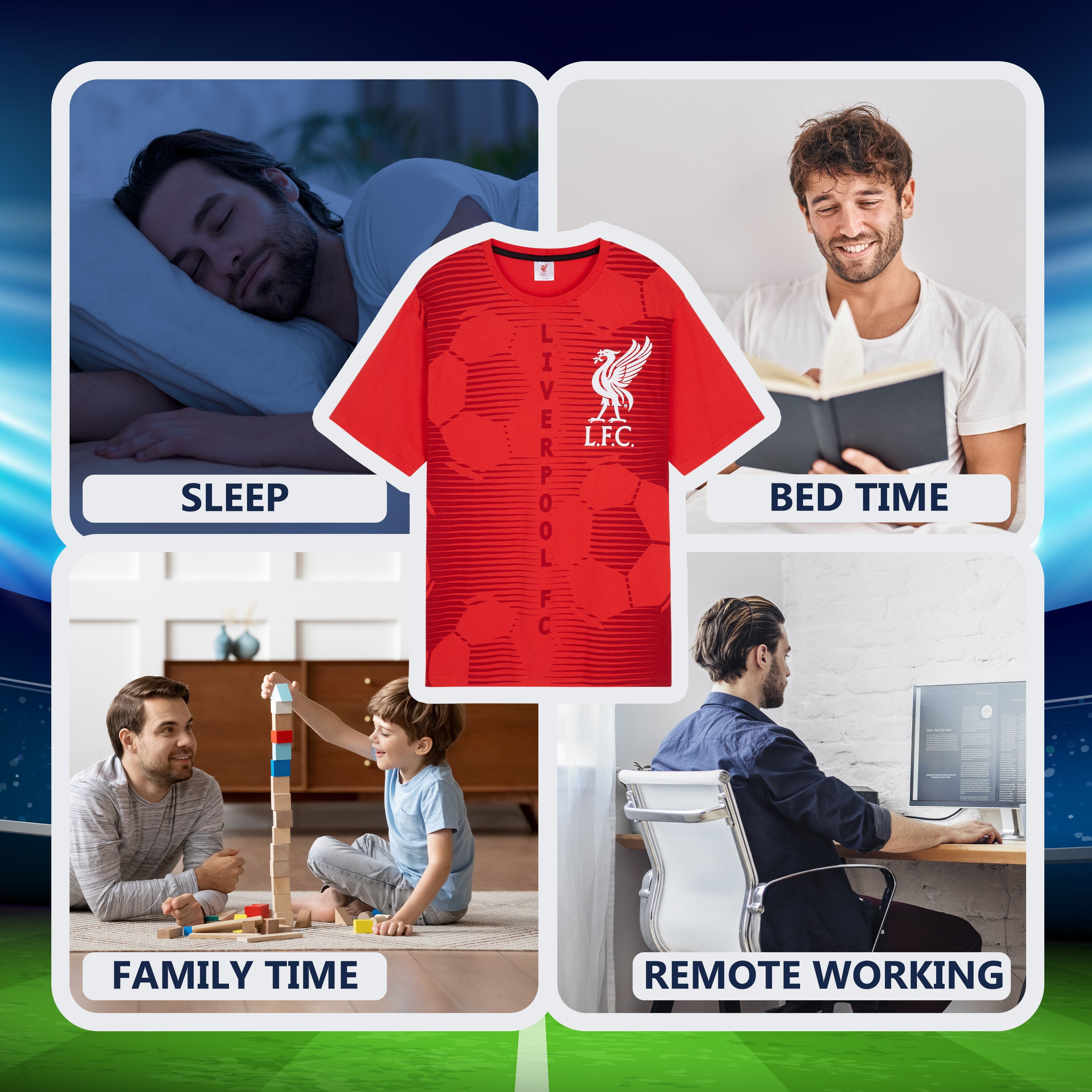 liverpool-fc-pyjama-homme-2-pi-ces-100-coton-taille-m image 4