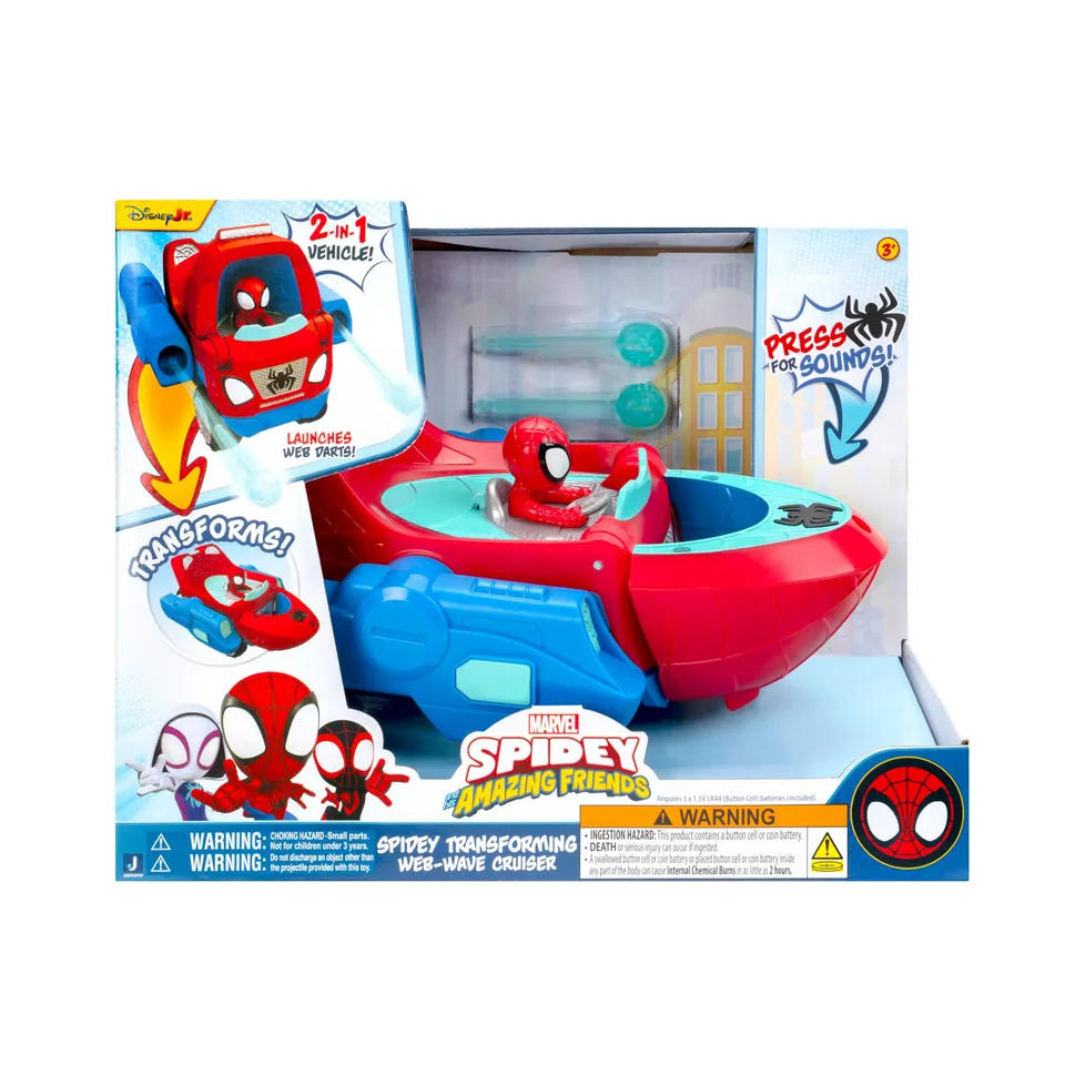marvel-spidey-web-wave-cruiser-v-hicule-2-en-1-22-9-cm image 1