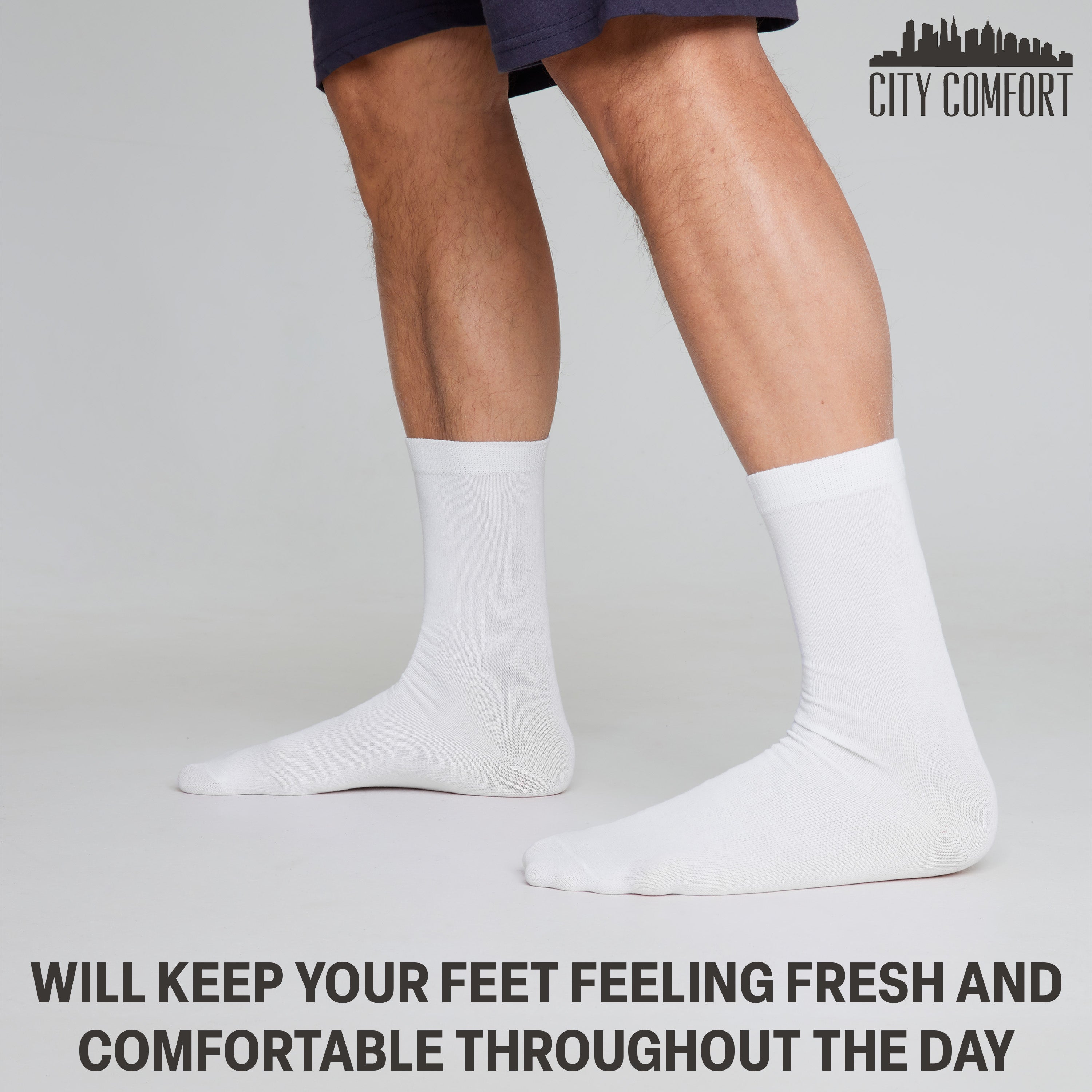 citycomfort-chaussettes-homme-coton-mi-mollet-lot-12 image 7