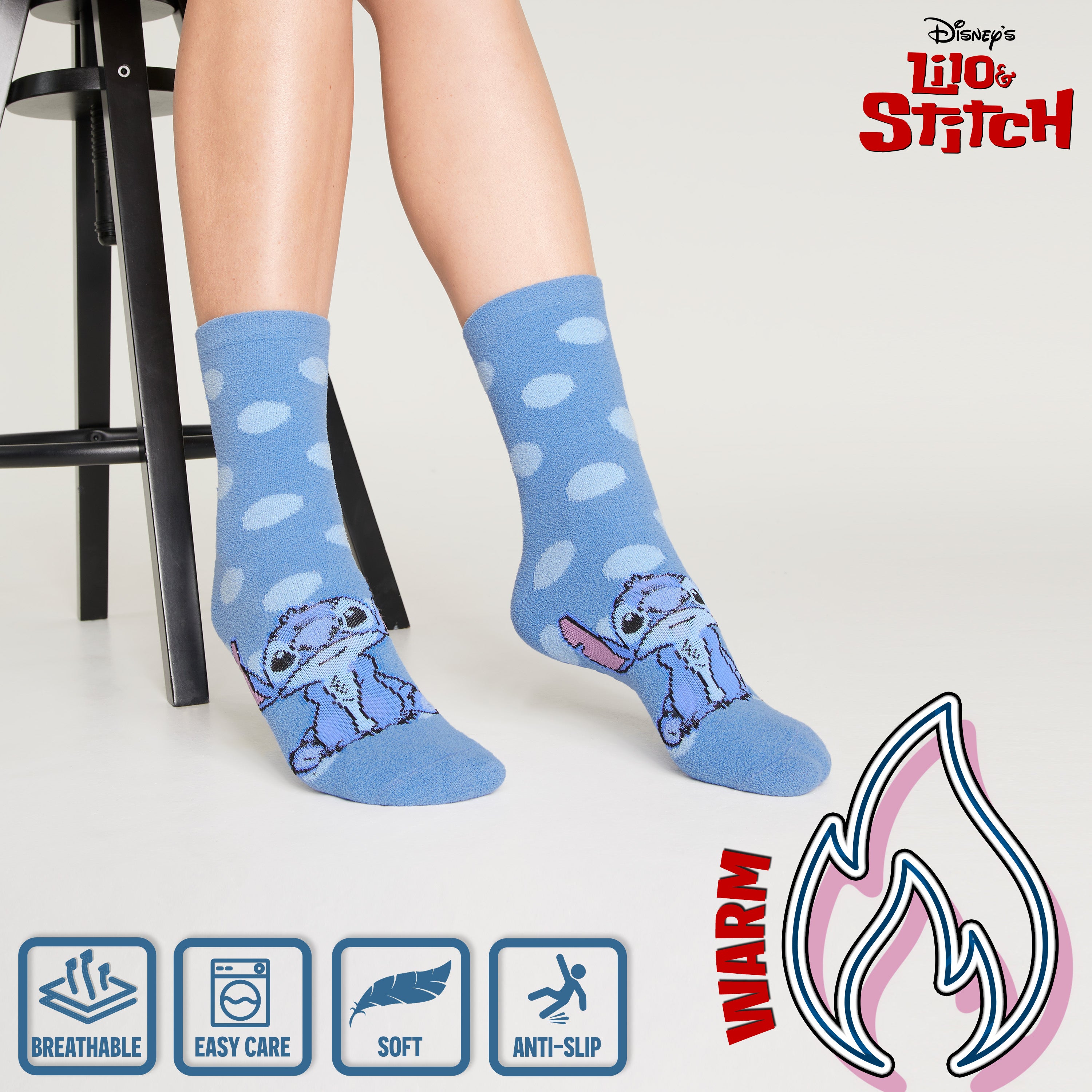 disney-stitch-chaussettes-pilou-femme-lot-2-antid-rapantes-2 image 6