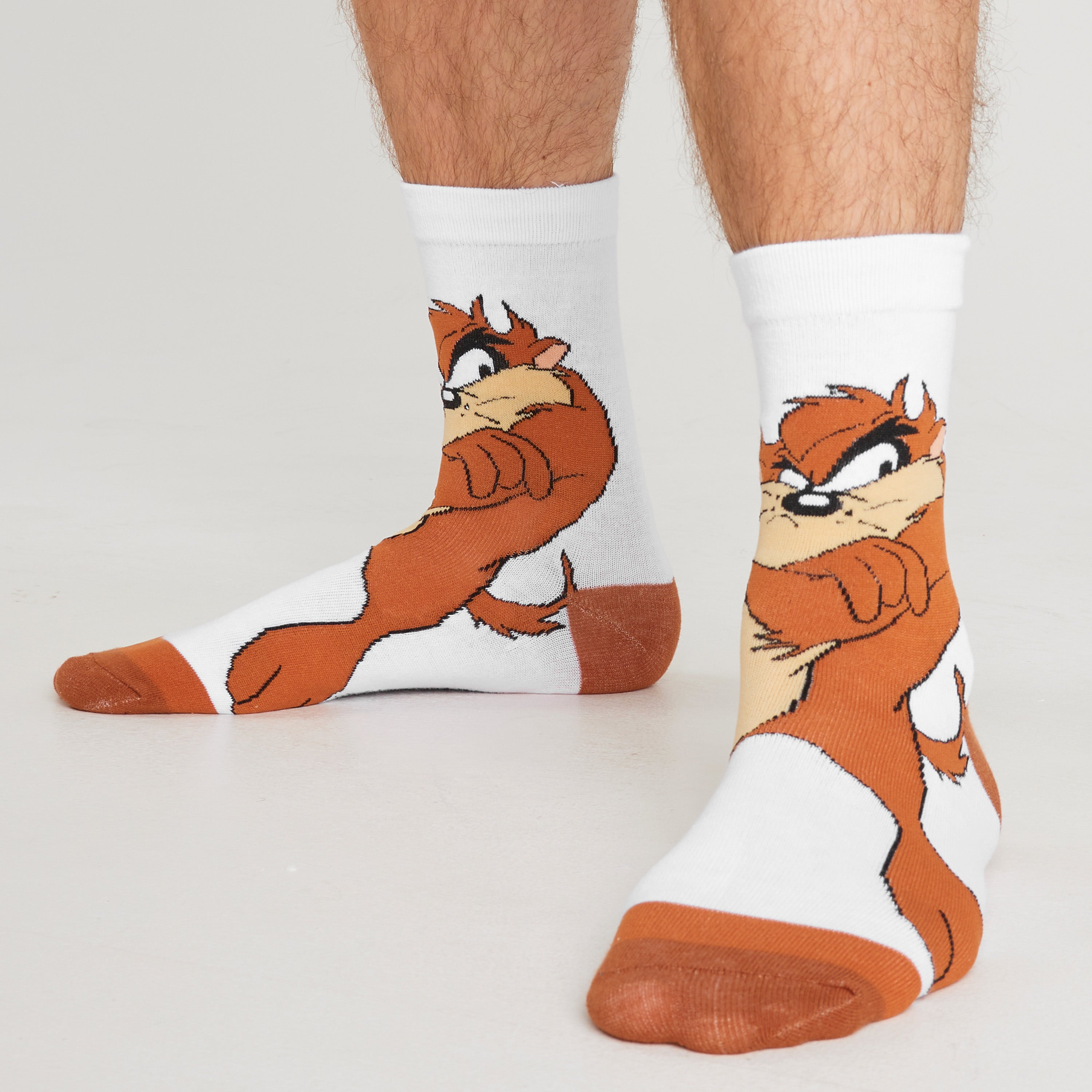 looney-tunes-chaussettes-homme-lot-5-coton-mi-mollet image 4