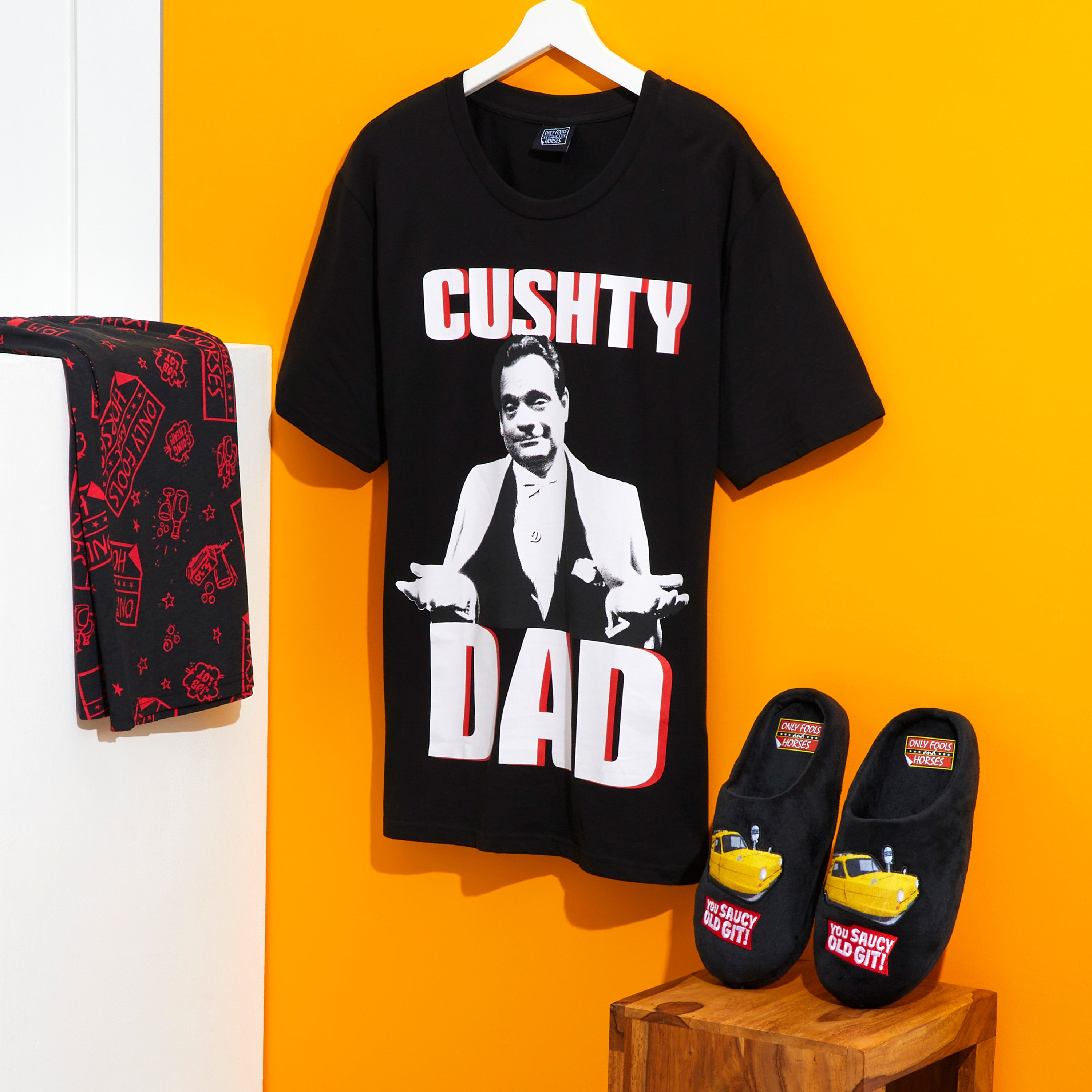only-fools-and-horses-pyjama-court-homme-coton-noir image 2