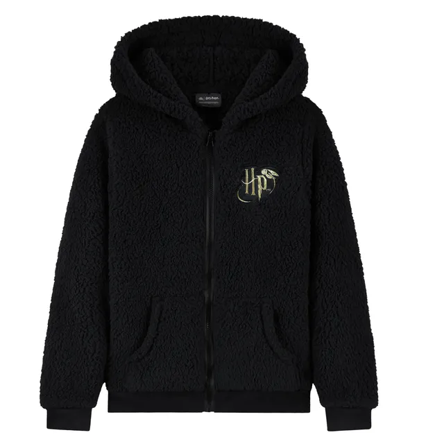 harry-potter-girls-sweat-zipp-fille-sherpa-noir-9-10-ans image 1