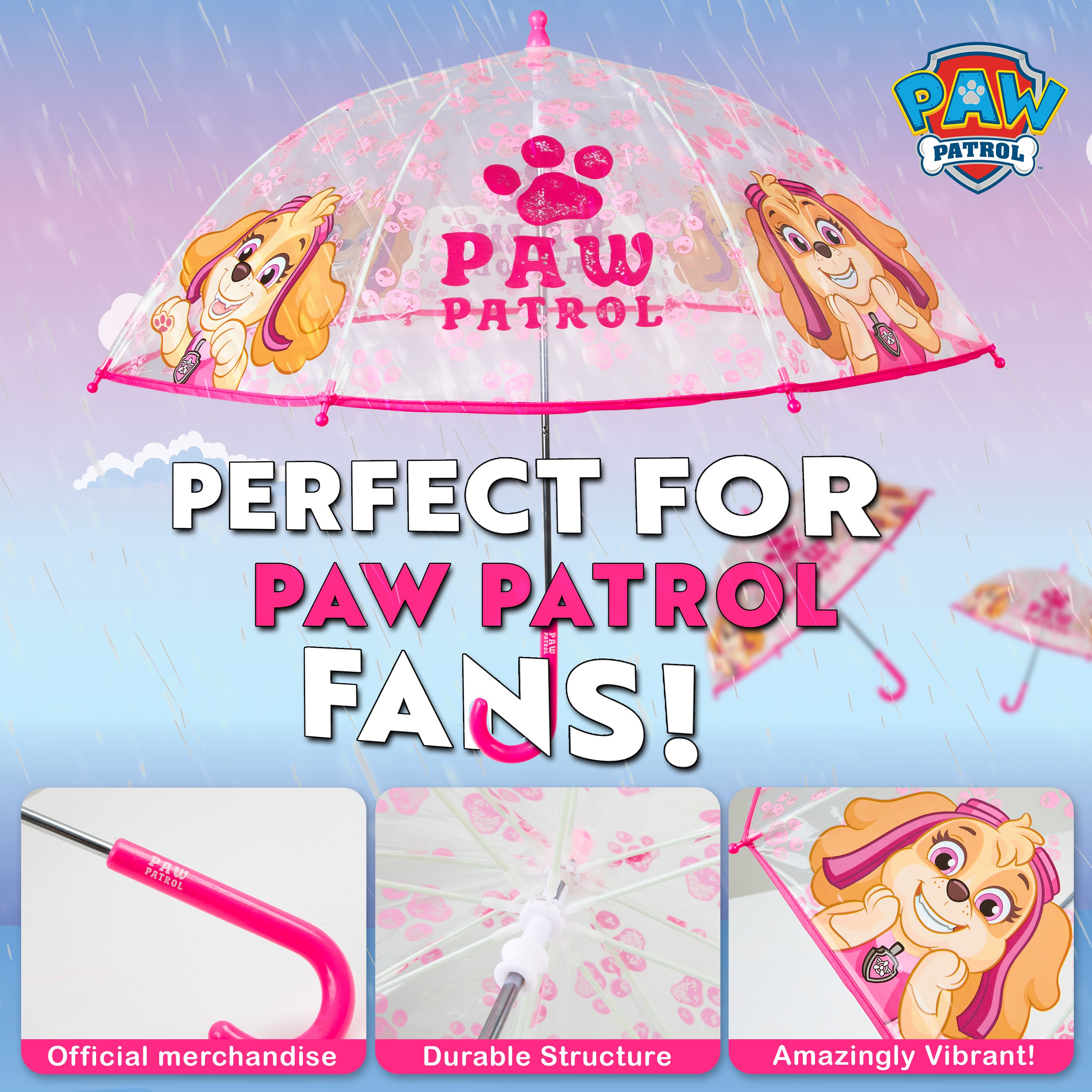 paw-patrol-parapluie-enfant-skye-d-me-transparent-canne image 3