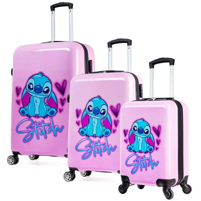 disney-stitch-set-3-valises-rigides-28l-50l-91l-4-roues image 1