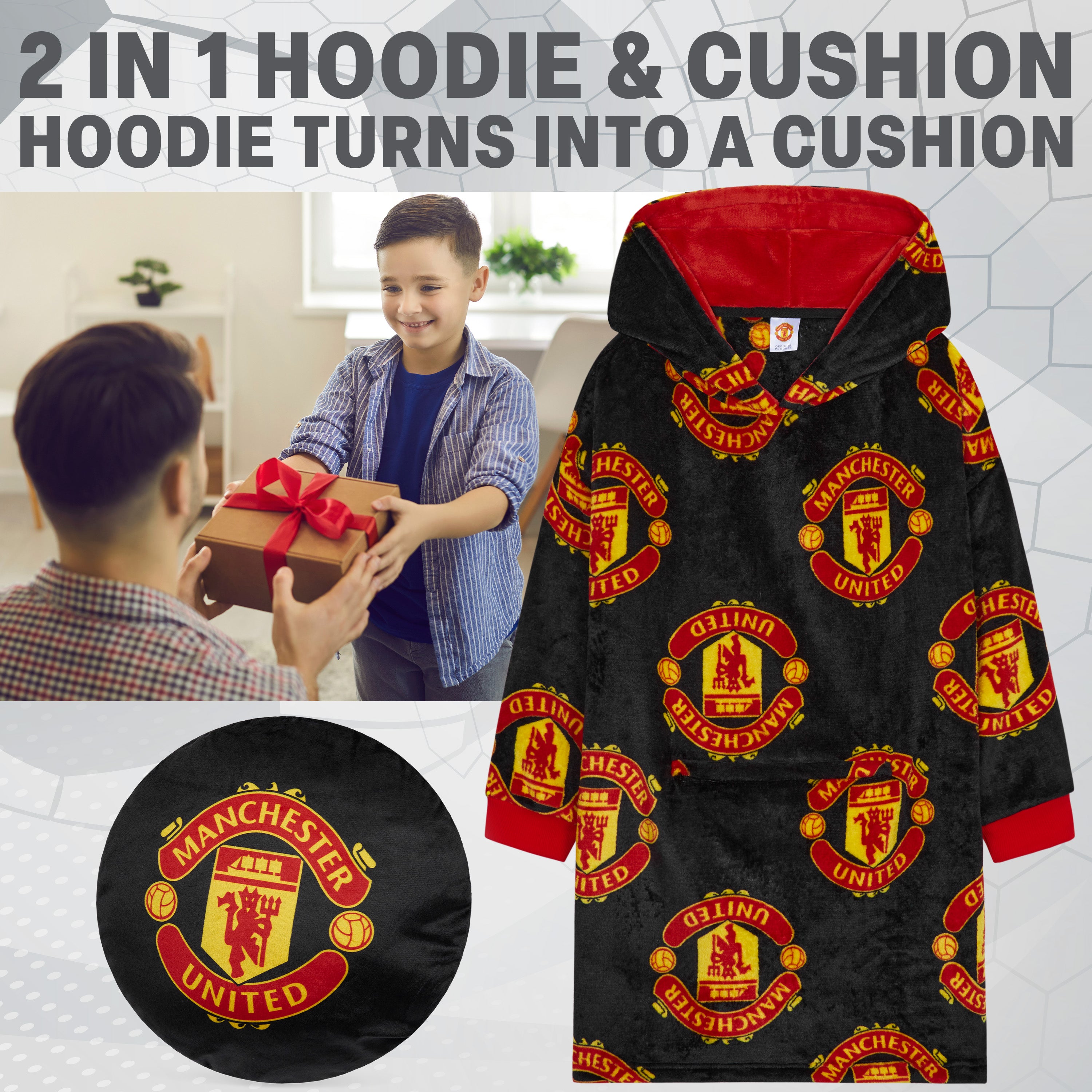 manchester-united-sweat-plaid-gar-on-polaire-oversize image 2