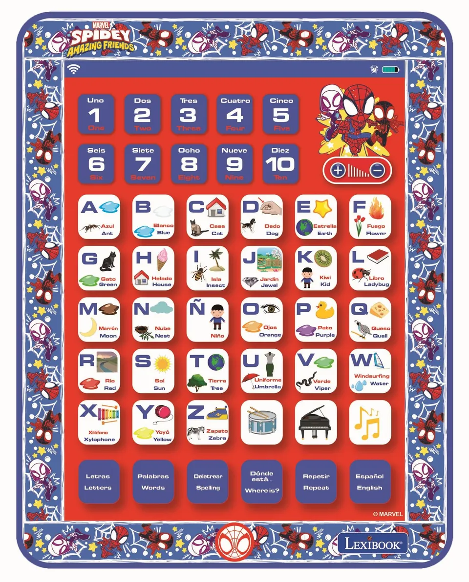 lexibook-spidey-jcpad002spi2-tablette-ducative-bilingue-bleu-rouge image 1