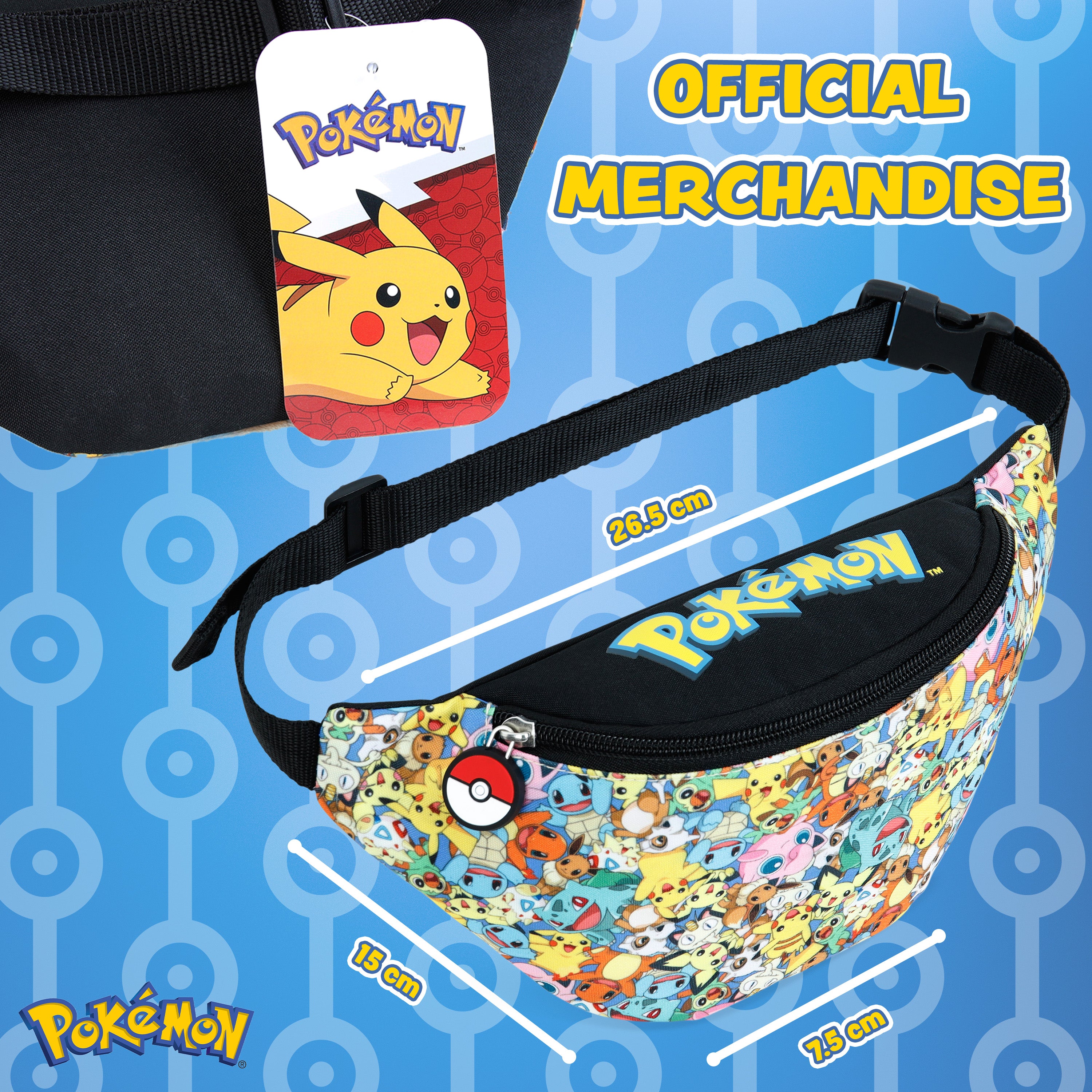pok-mon-pikachu-sac-banane-enfant-r-glable image 7