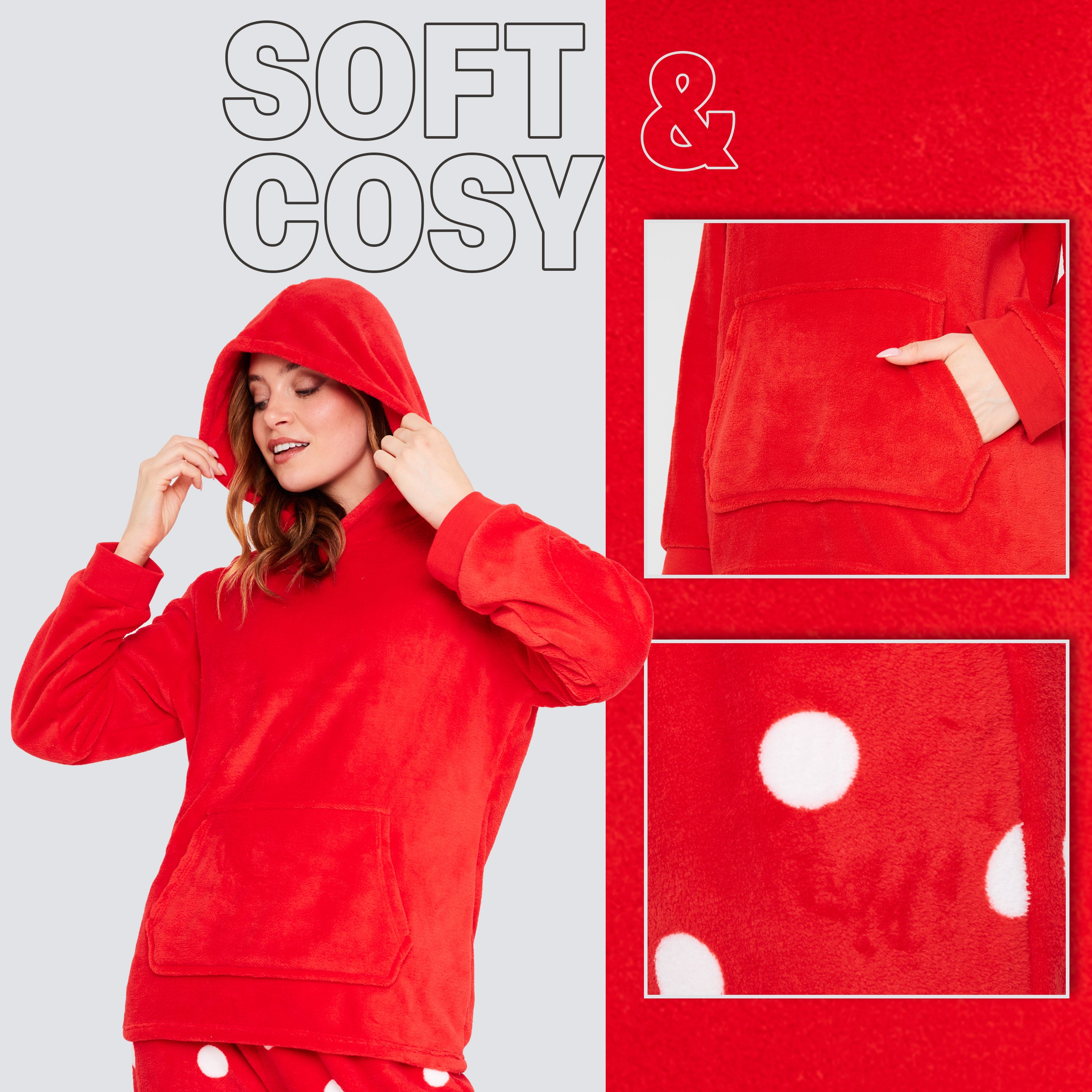 citycomfort-pyjama-polaire-femme-capuche-2-pi-ces-doux image 5