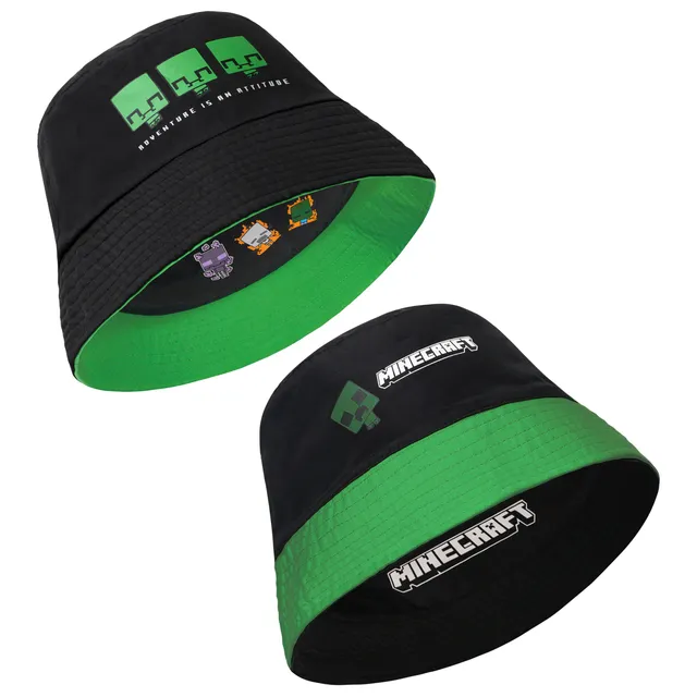 minecraft-bob-enfant-chapeau-soleil-l-ger-motif-gaming image 1