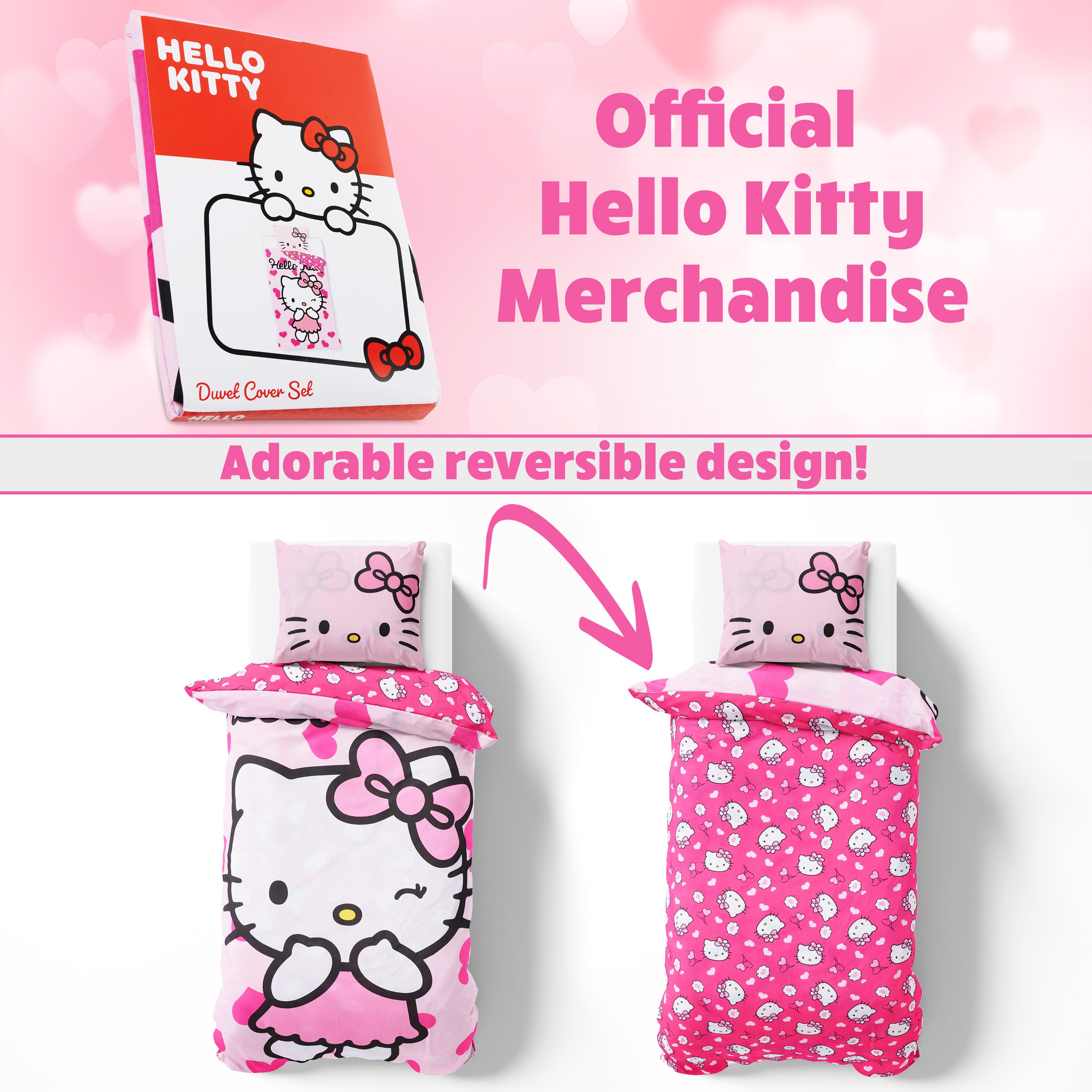 hello-kitty-parure-de-lit-1-personne-housse-couette-rose image 6