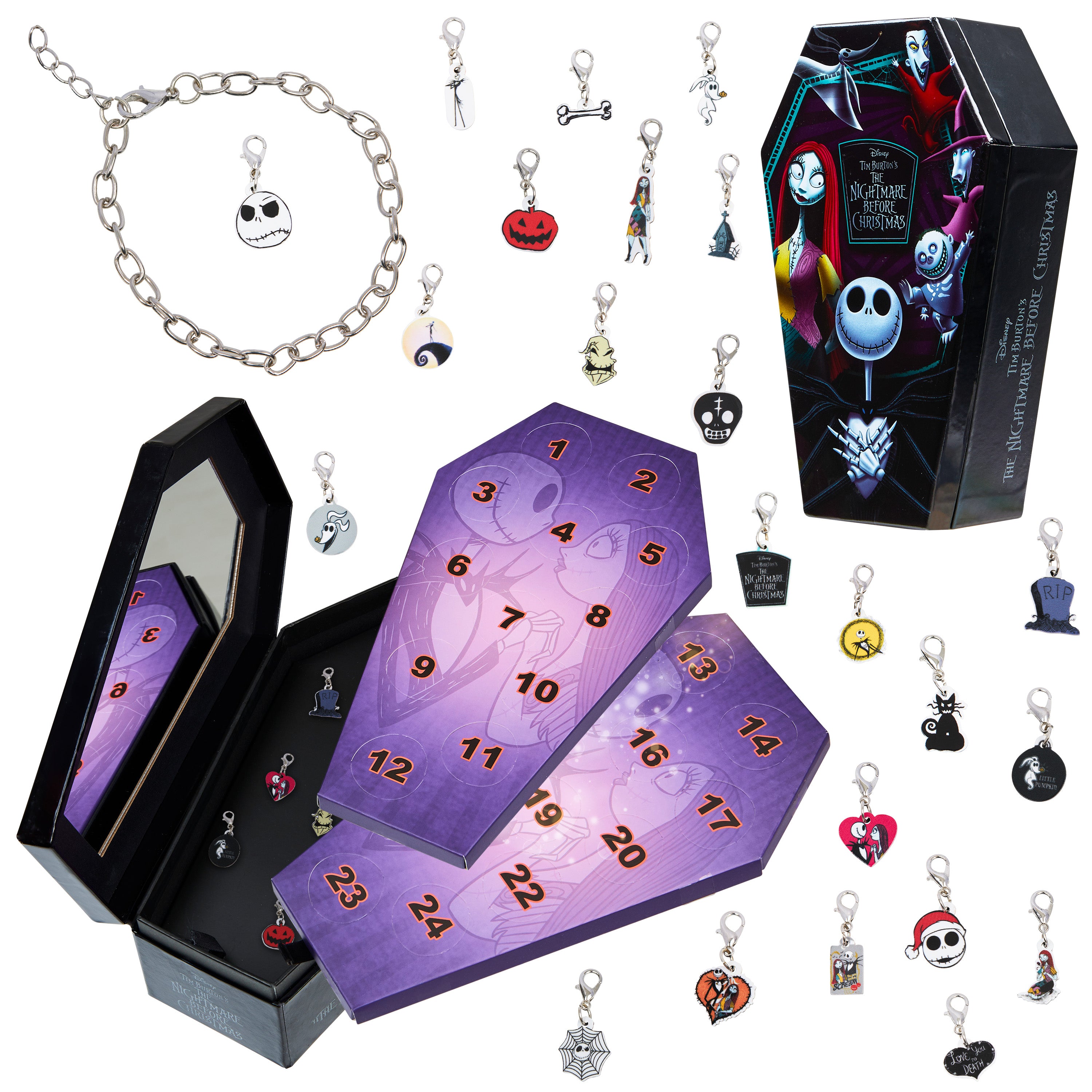 disney-l-trange-no-l-calendrier-de-l-avent-bijoux-2025-noir image 1