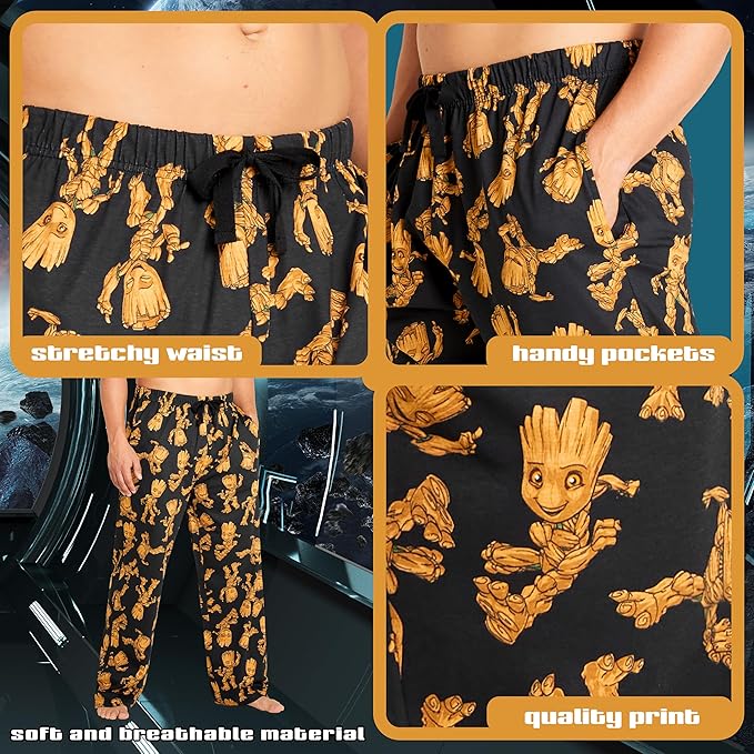 marvel-pantalon-pyjama-homme-groot-lot-de-1-imprim image 4