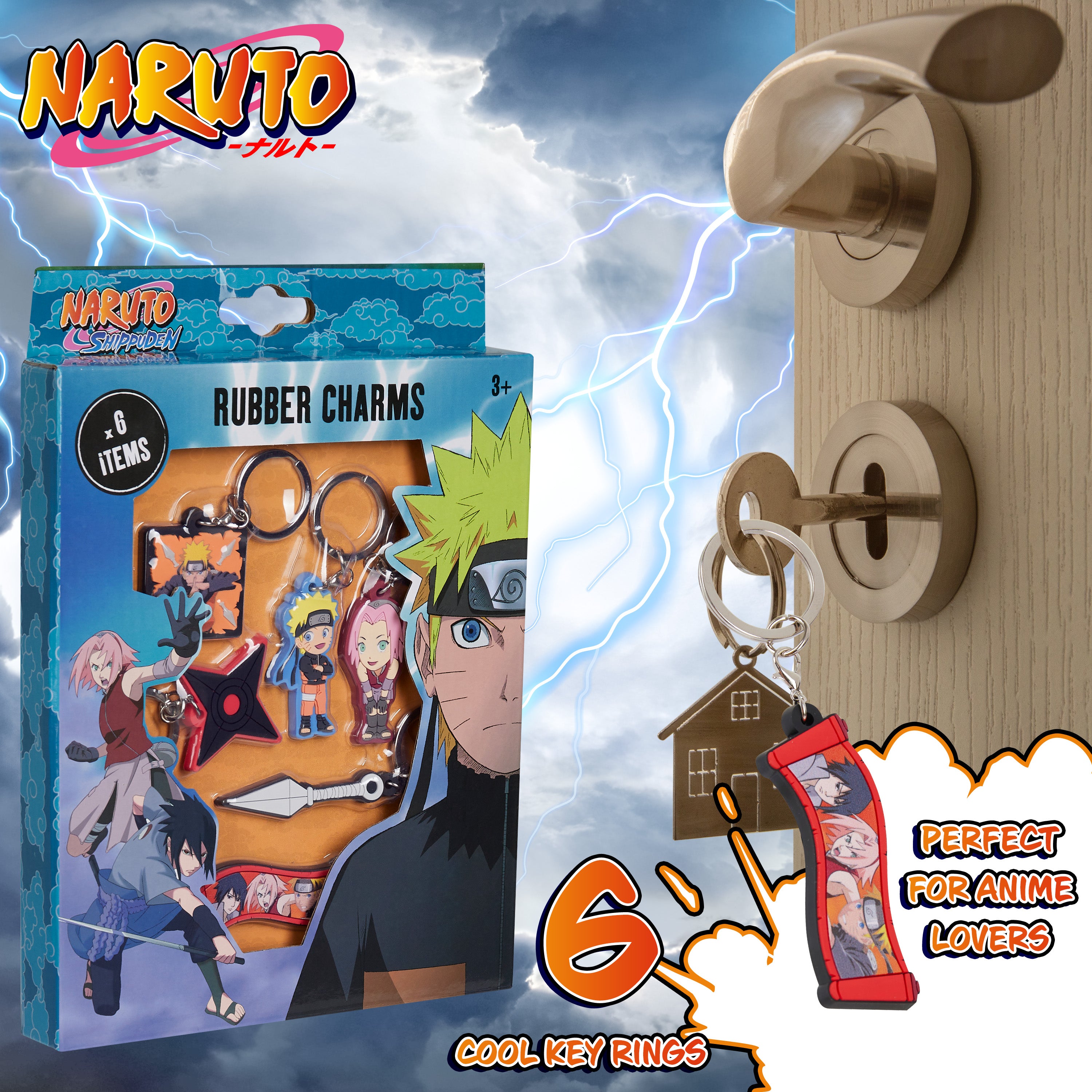 naruto-porte-cl-s-enfant-lot-6-figurines-caoutchouc image 6