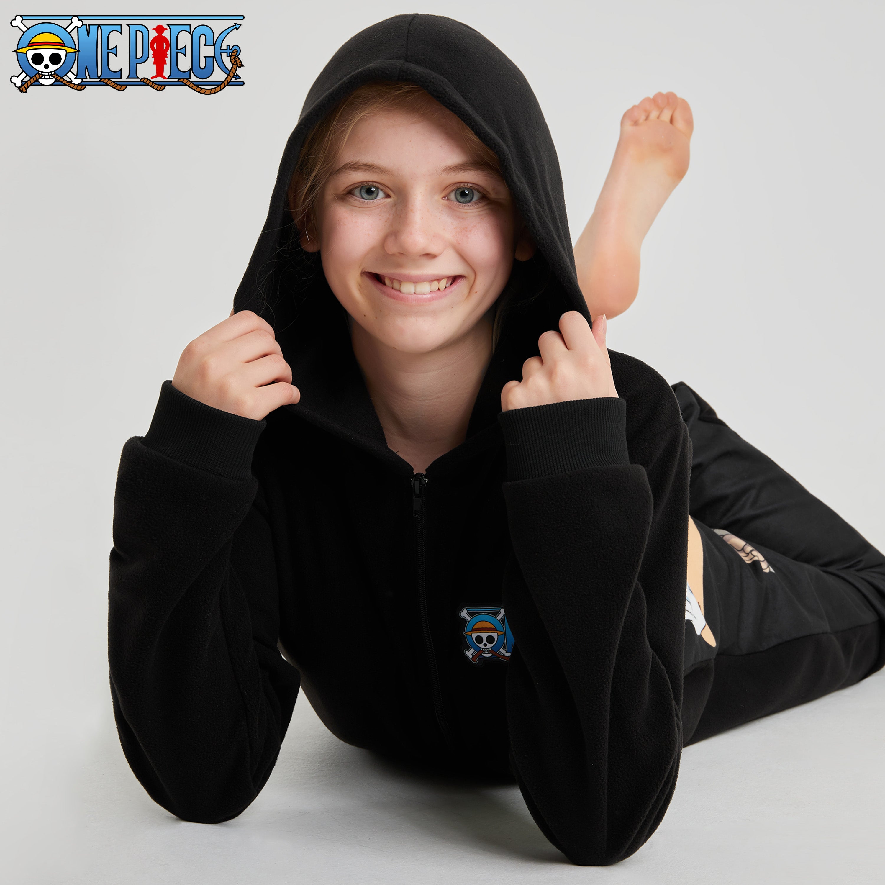 one-piece-combinaison-pyjama-gar-on-polaire-capuche-11-12-ans image 4