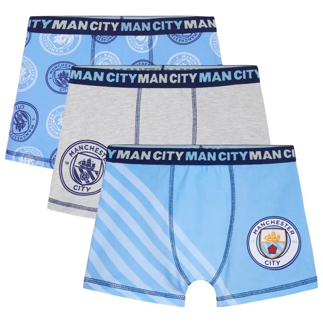 manchester-city-boxer-gar-on-lot-3-coton-stretch-7-8-ans image 1