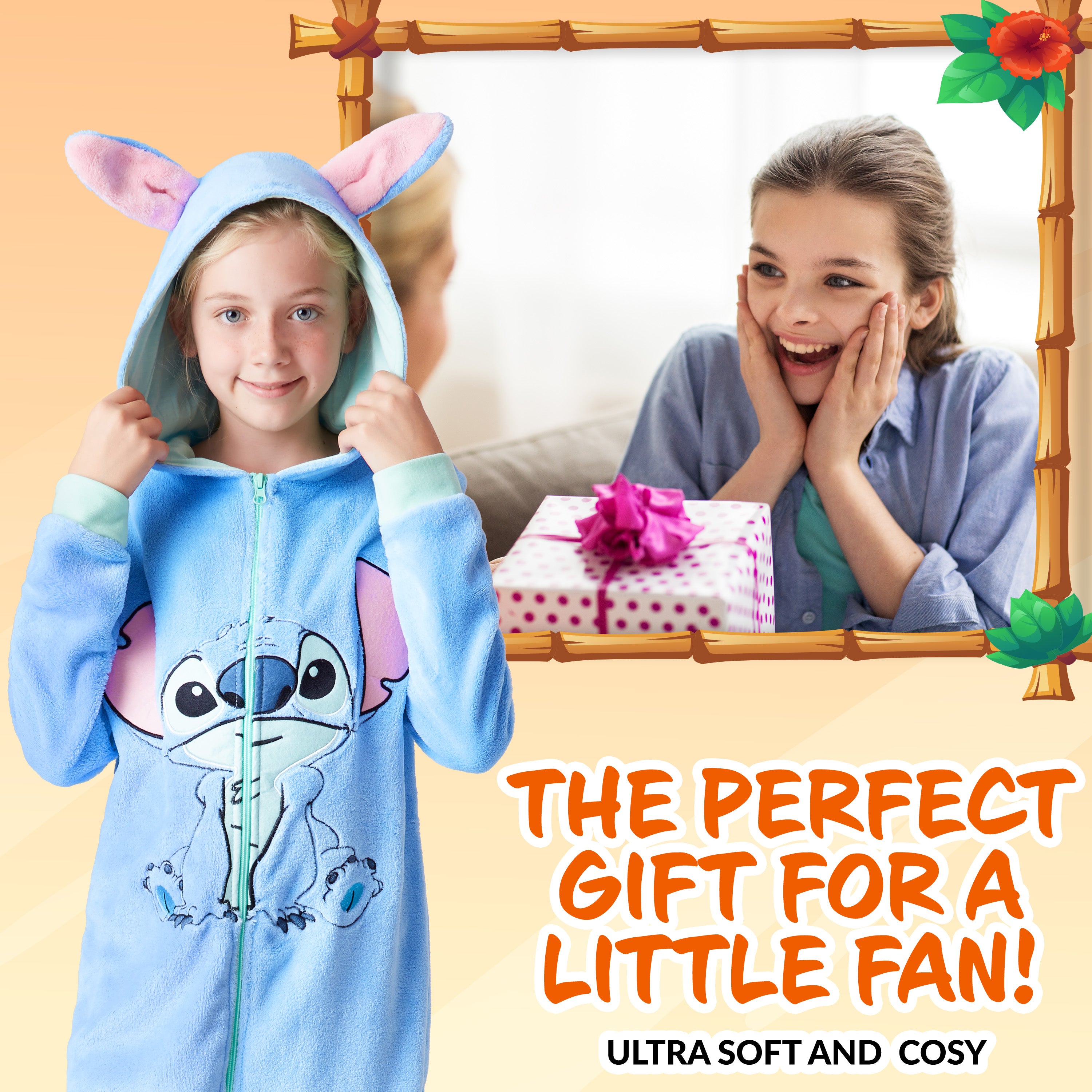 disney-stitch-onesie-enfant-pyjama-polaire-combinaison-bleue image 2