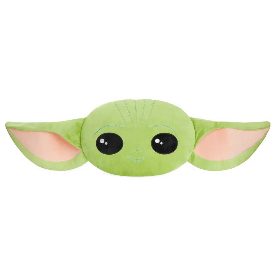 get-trend-mandalorian-coussin-peluche-3d-baby-yoda-vert-94cm image 1