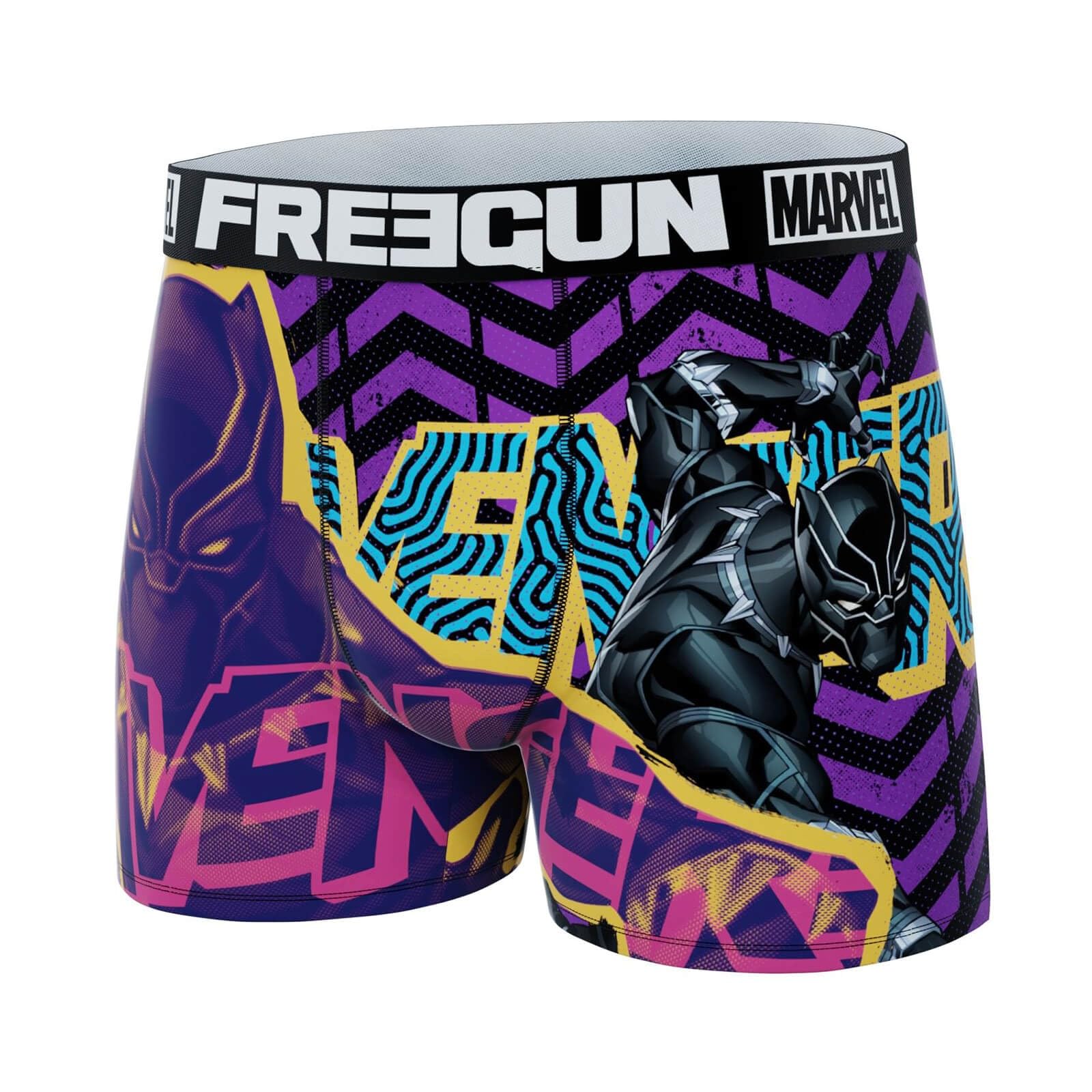 freegun-marvel-avengers-black-panther-boxer-homme-noir-taille-m image 2