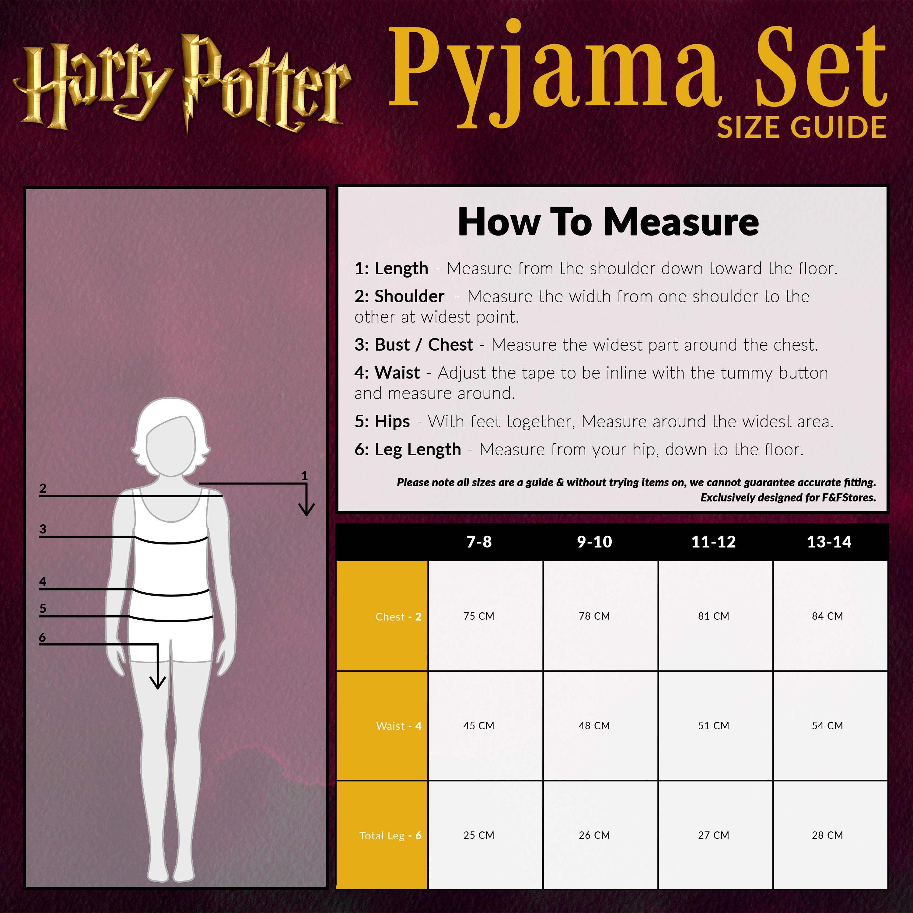 harry-potter-pyjama-court-fille-9-10-ans-coton-2-pi-ces image 6