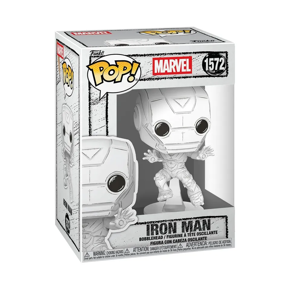 funko-pop-marvel-sketched-iron-man-figurine-vinyle-9-5-cm image 1