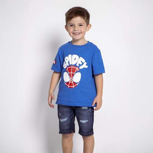 cerd-spidey-t-shirt-enfant-bleu-3-ans-coton image 7