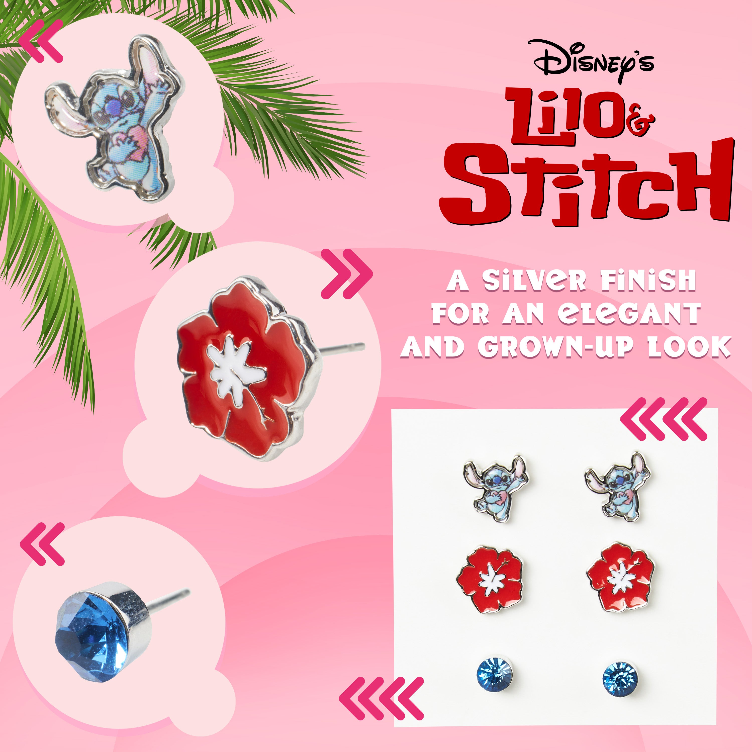 disney-stitch-boucles-d-oreilles-fille-3-paires-clous image 4