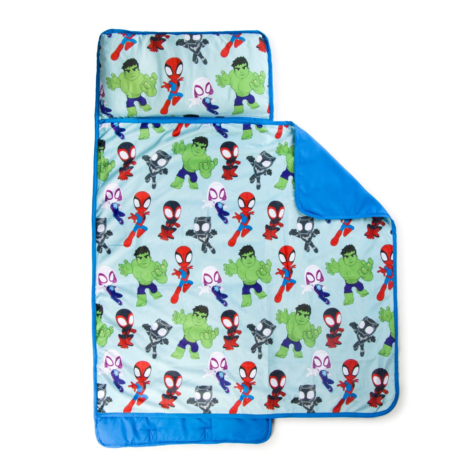 marvel-spidey-tapis-de-couchage-enfant-bleu-51x117-cm image 2