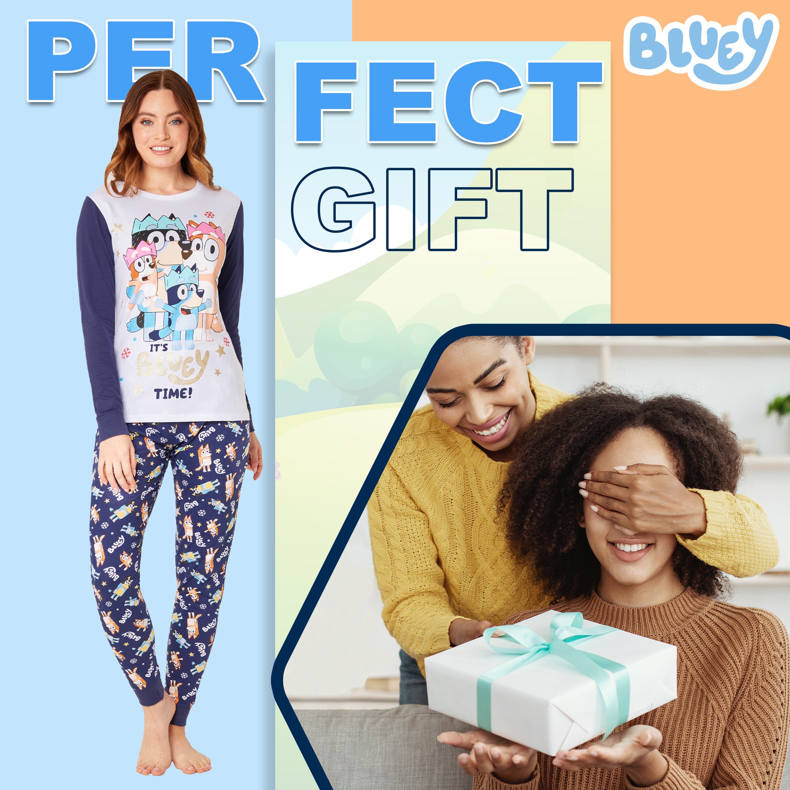 bluey-pyjama-no-l-assorti-femme-coton-manche-longue-s-xl image 3