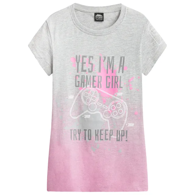 get-trend-girls-t-shirt-gamer-girl-9-10-ans-coton image 1