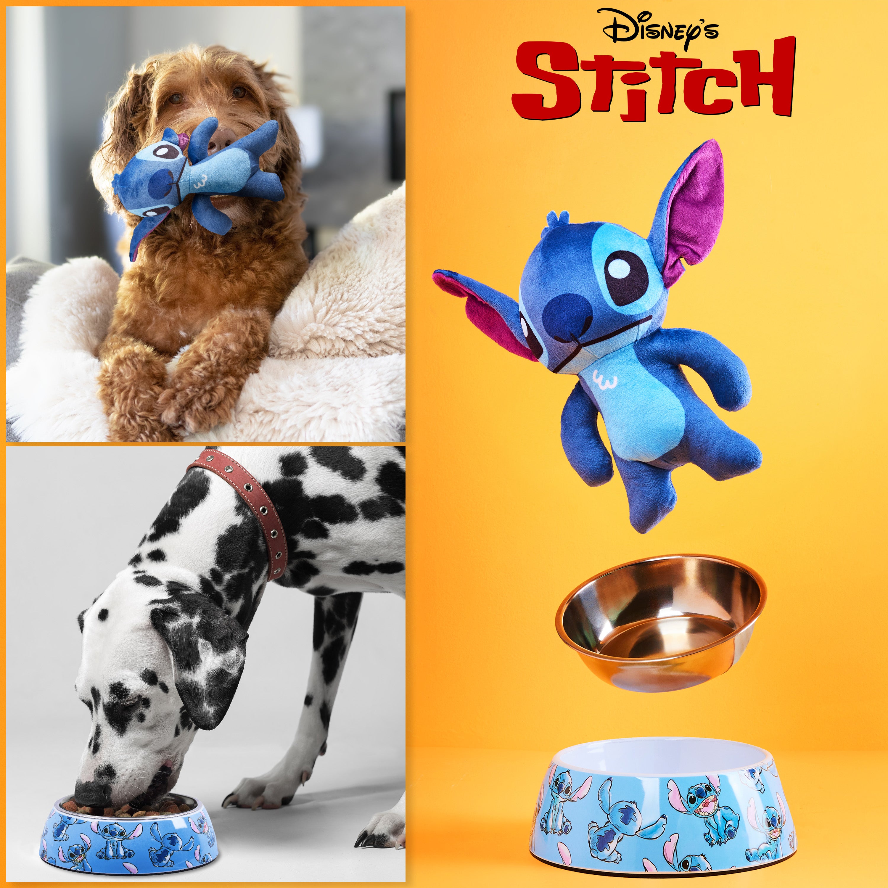 disney-stitch-set-gamelle-jouet-couineur-chien image 2