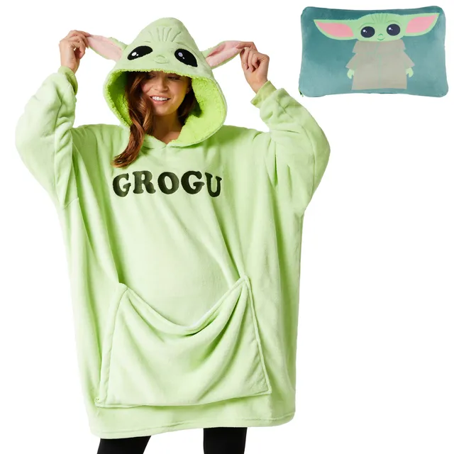 get-trend-women-disney-stitch-sweat-plaid-2-en-1-oreiller-voyage image 1