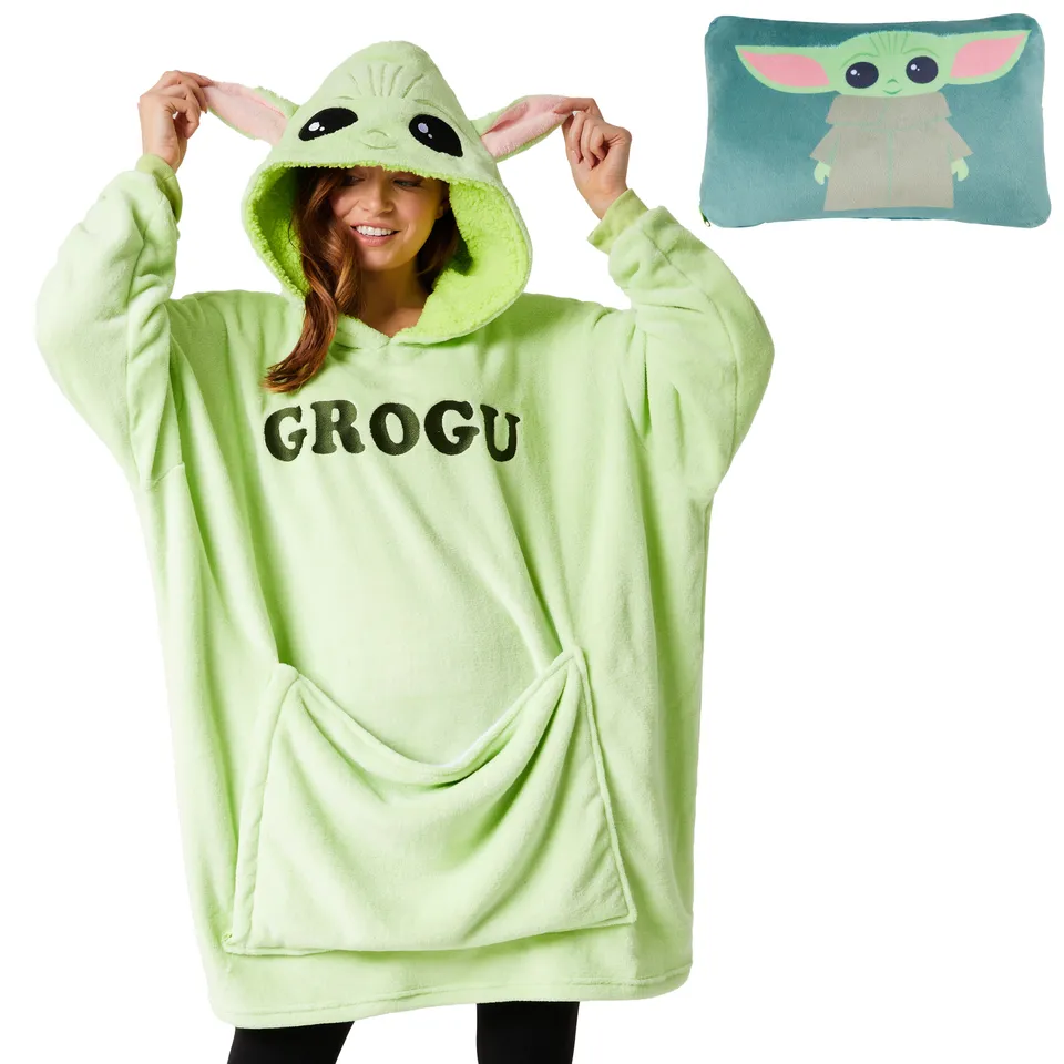 get-trend-women-disney-stitch-sweat-plaid-2-en-1-oreiller-voyage image 1