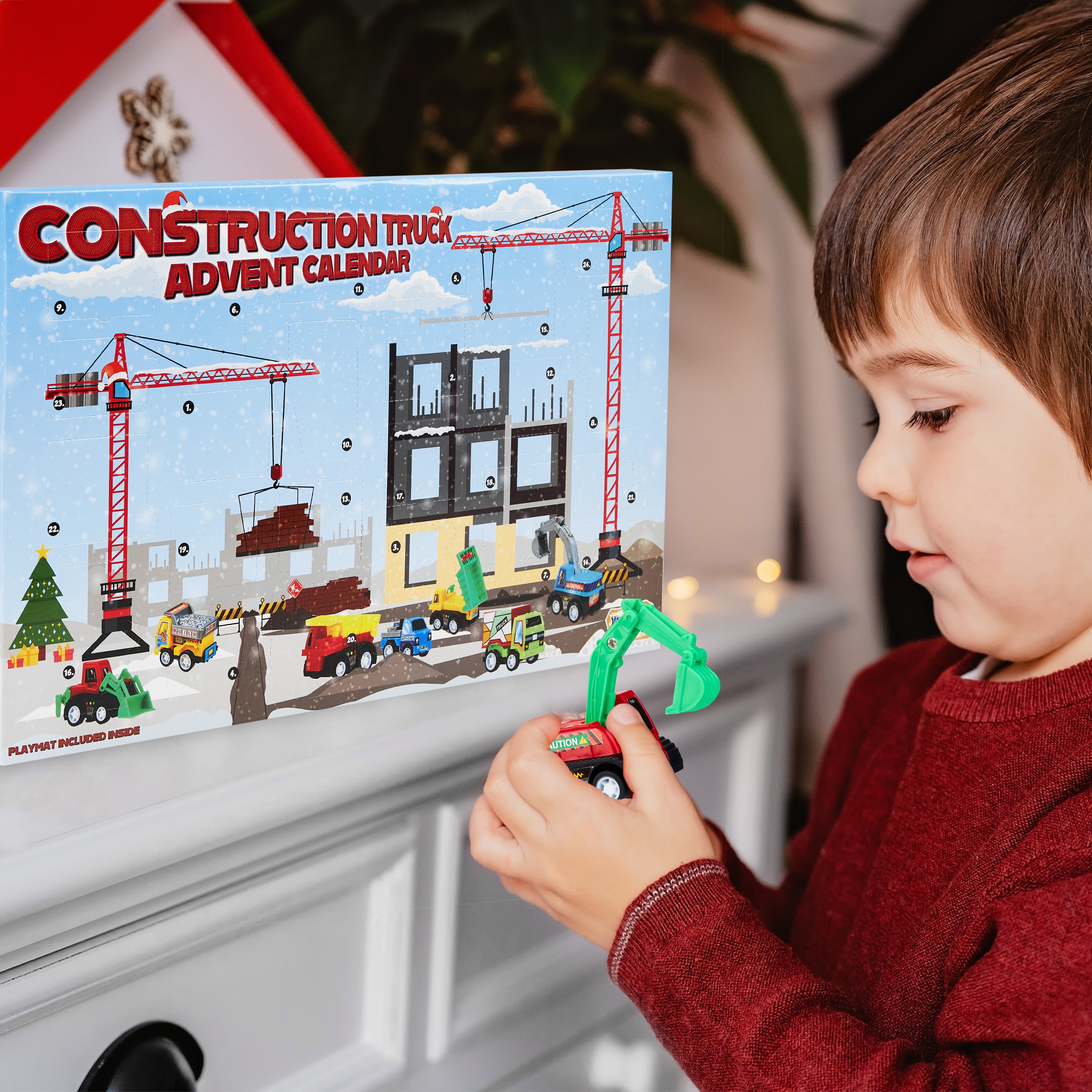 kreativekraft-calendrier-de-l-avent-camions-chantier-24-miniatures image 7